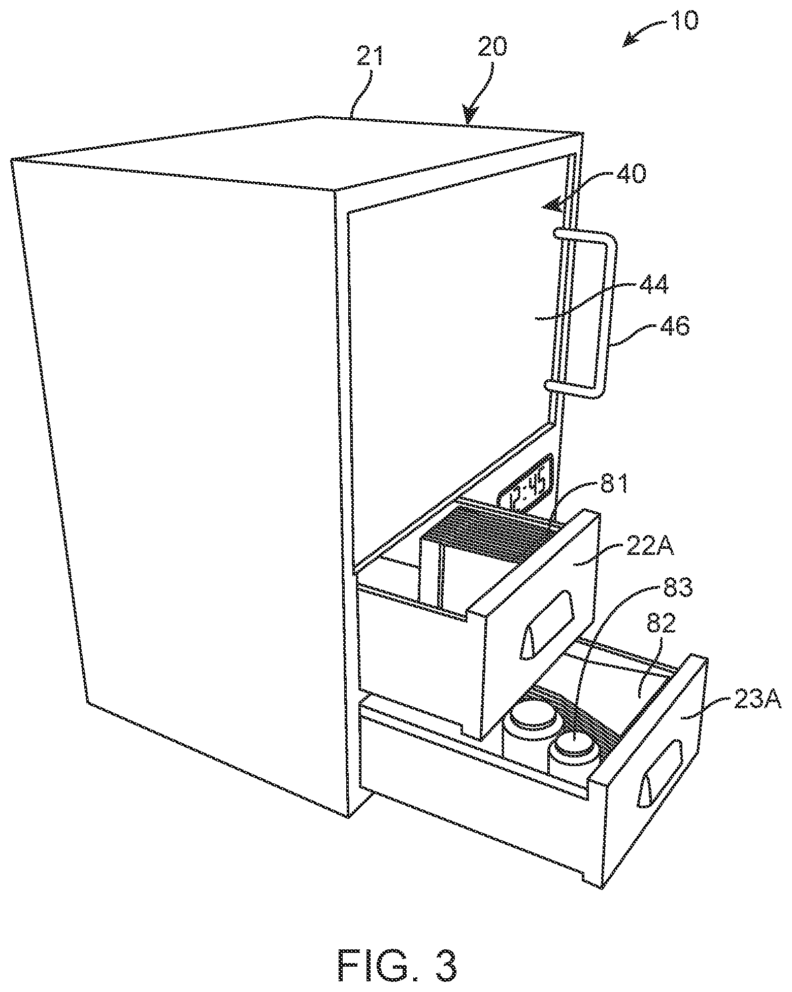 Patent US11771117 Figure 3 – Portable popcorn machine