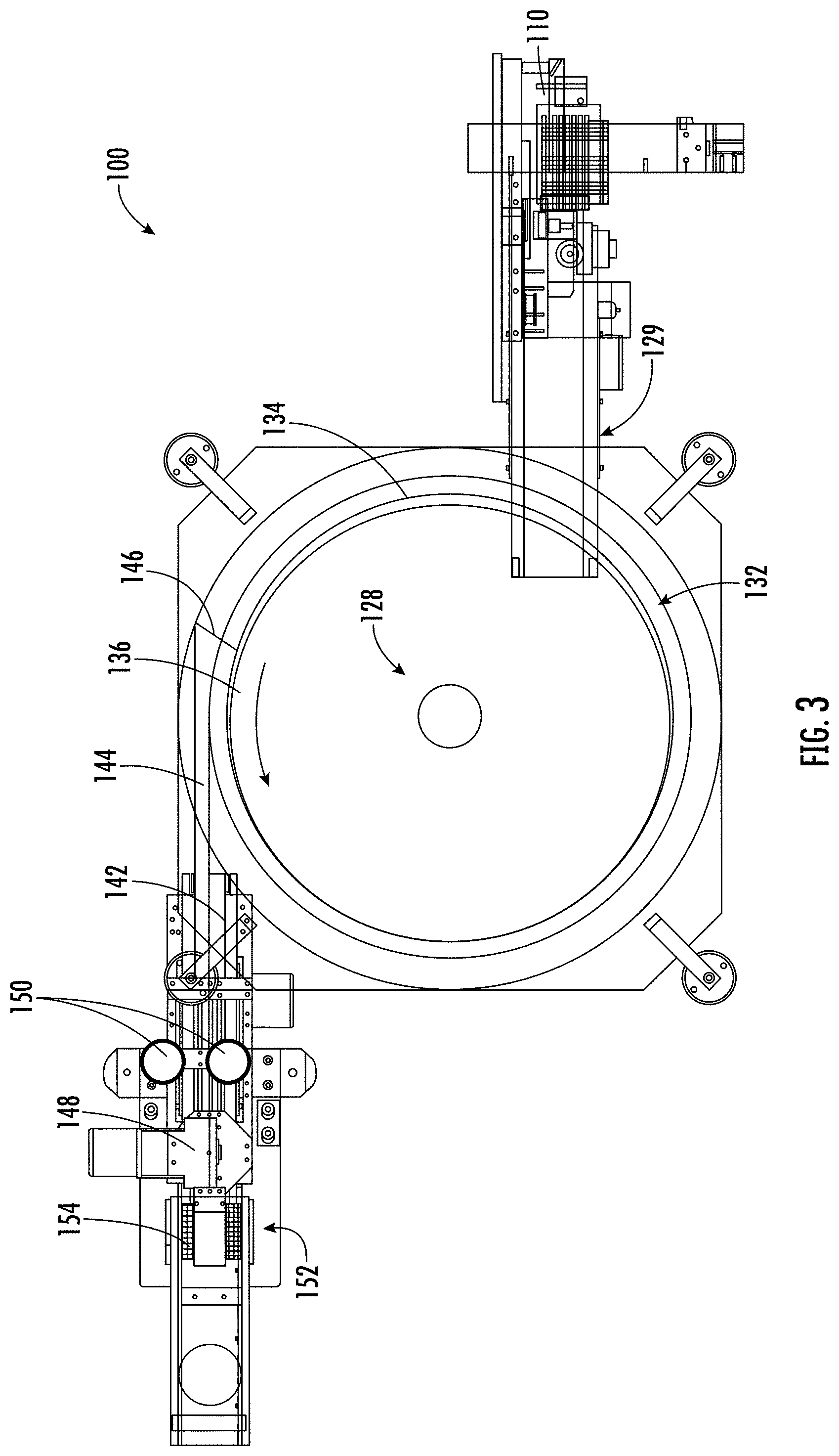 Patent US11771130 Figure 3 – Apparatus for recovering tobacco material and related method
