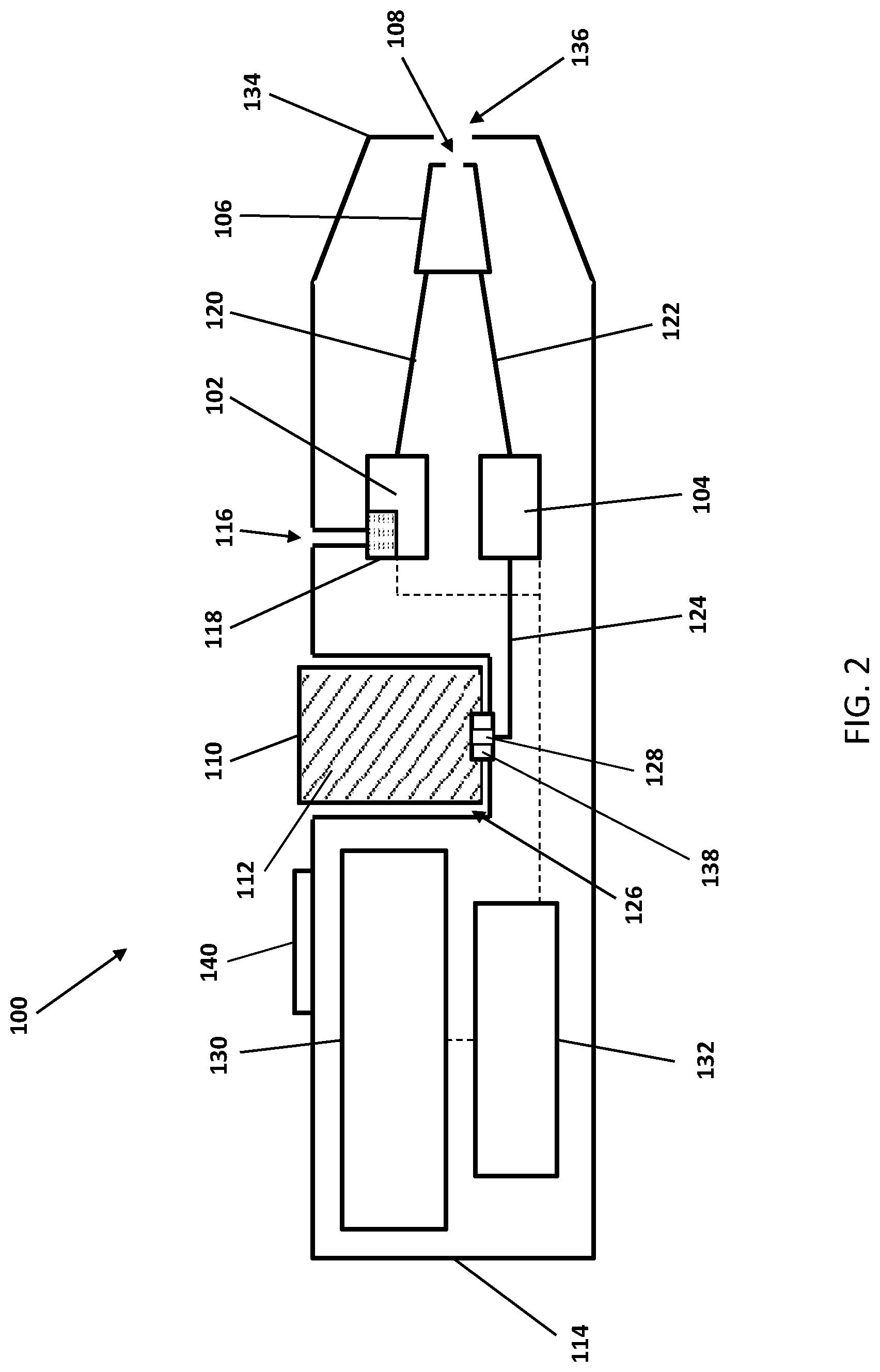 Patent US11771132 Figure 2 – Atomization nozzle for aerosol delivery device