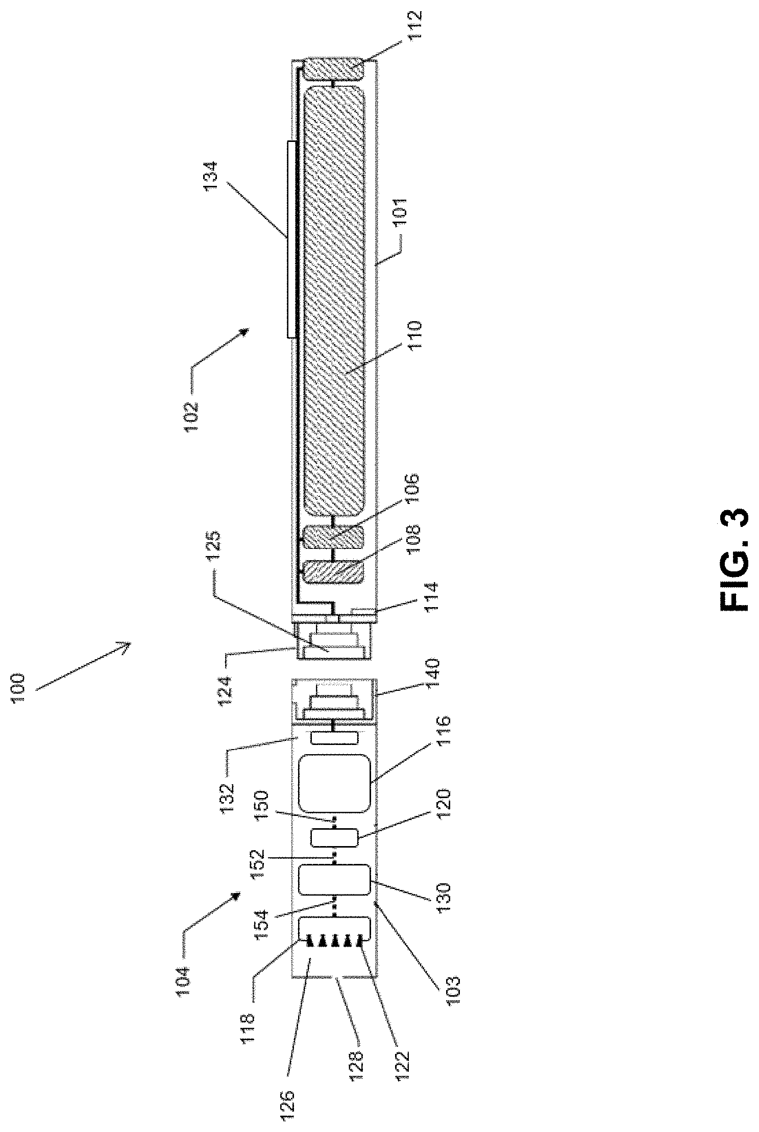 Patent US11771136 Figure 3 – Aerosol delivery device