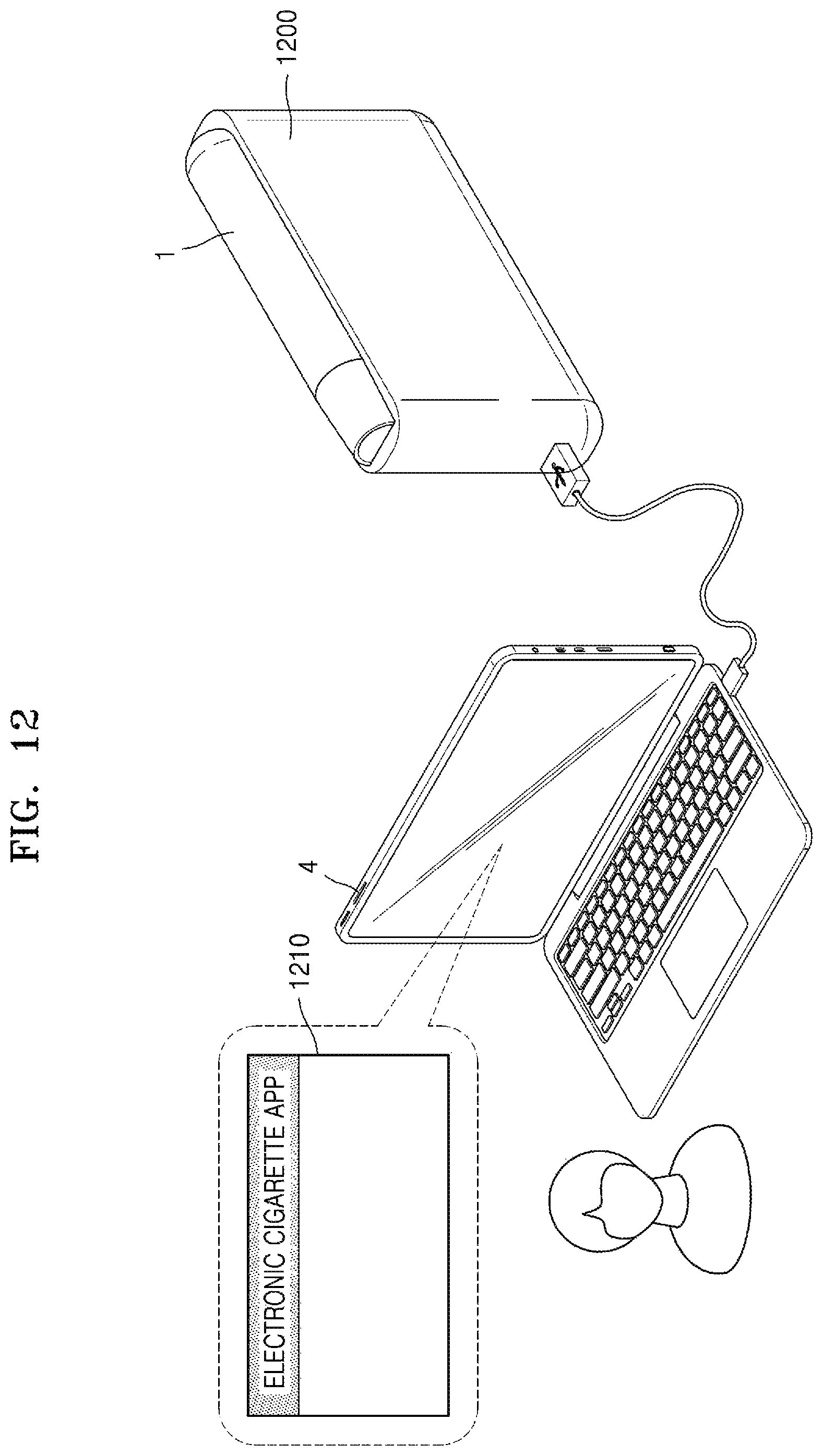 Patent US11771138 Figure 13 – Aerosol generating device and method for providing smoking restriction function in aerosol generating device