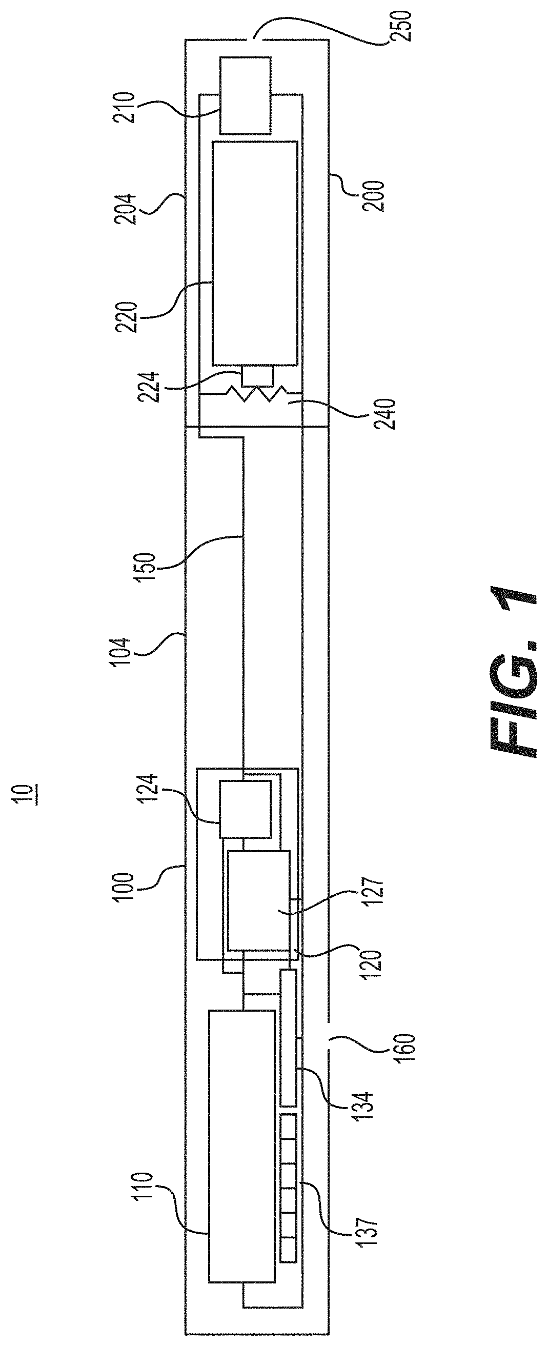 Patent US11771139 Figure 1 – Non-nicotine electronic vaping device with memory module