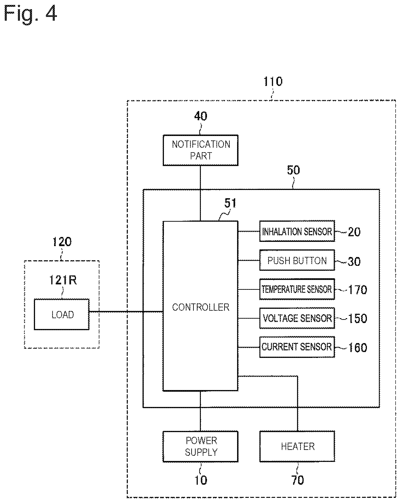 Patent US11771140 Figure 4 – Inhalation component generation device, method for controlling inhalation component generation device, and program