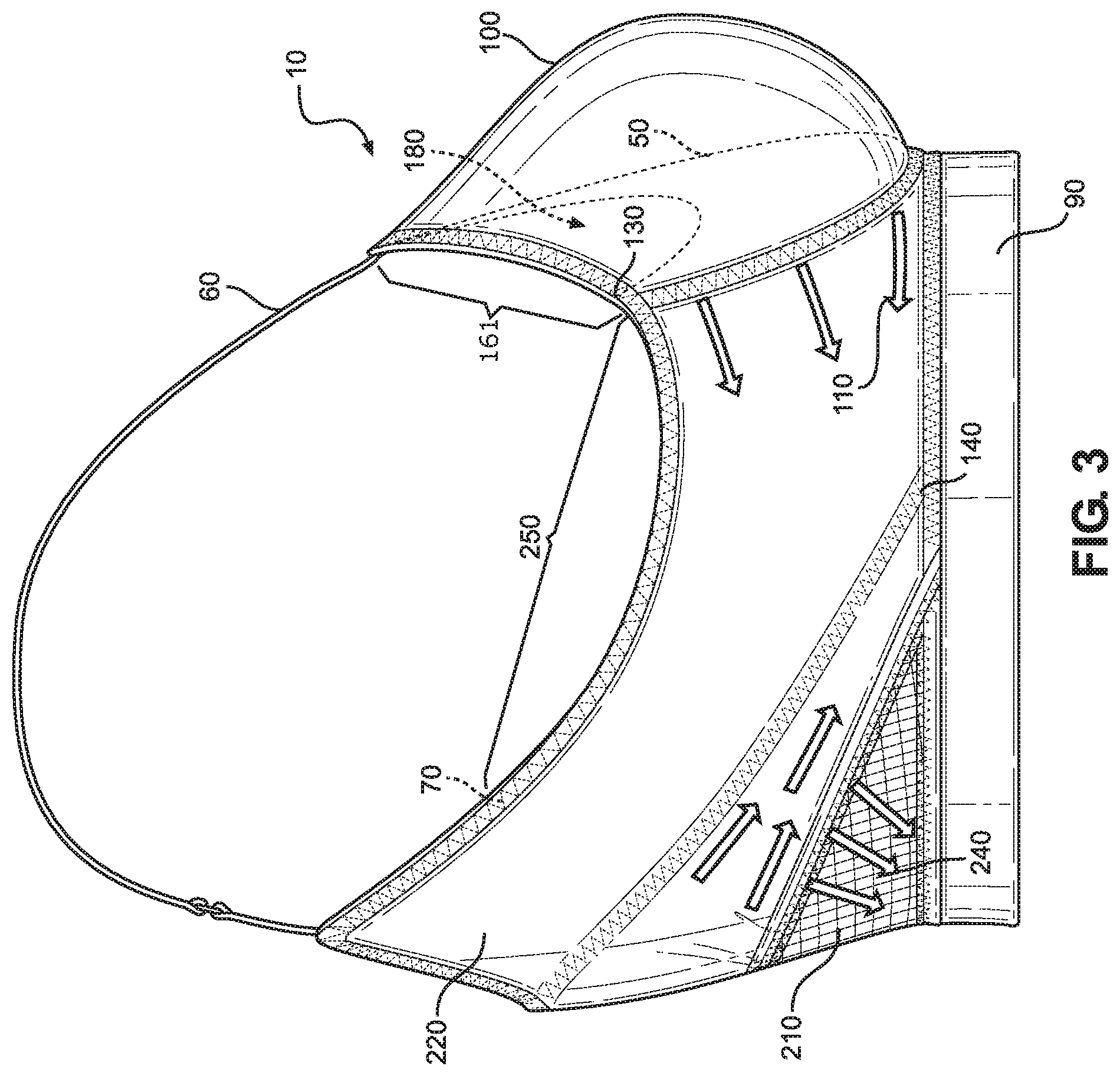 Patent US11771146 Figure 3 – Brassiere adapted to prevent undesired movement when worn