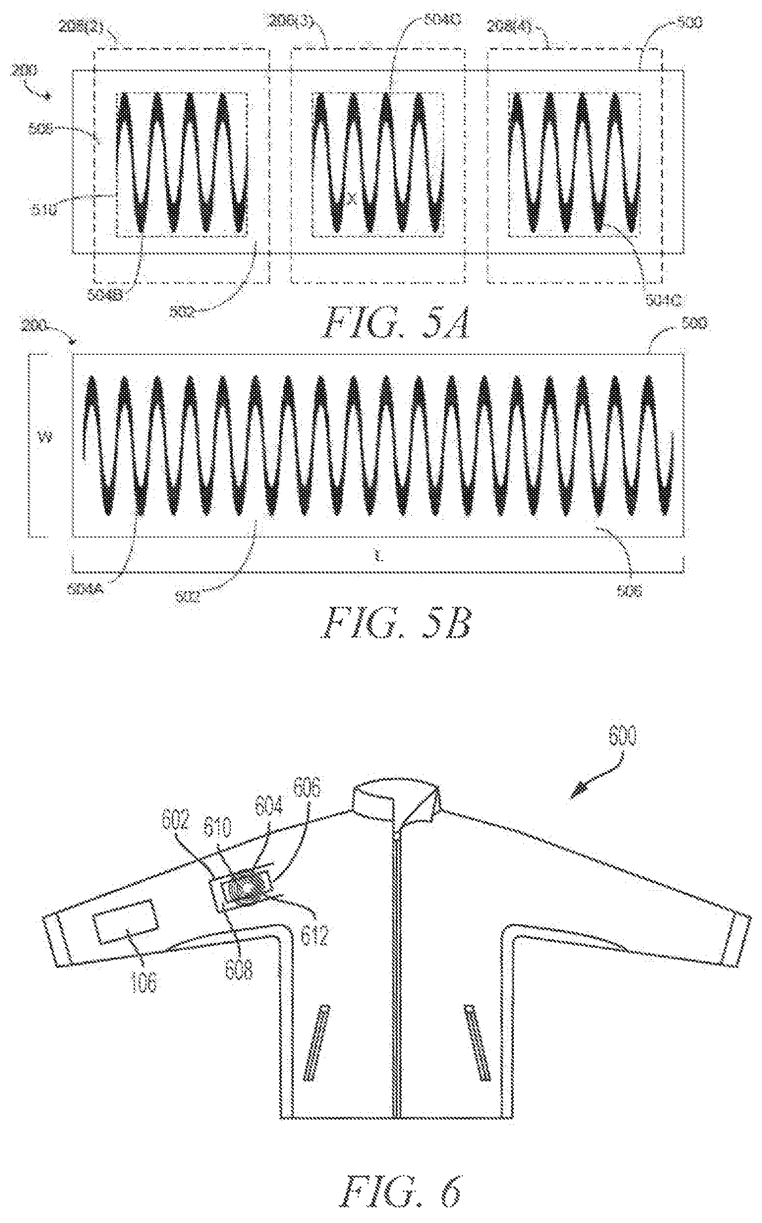 Patent US11771147 Figure 5 – Apparel with pressure sensor control
