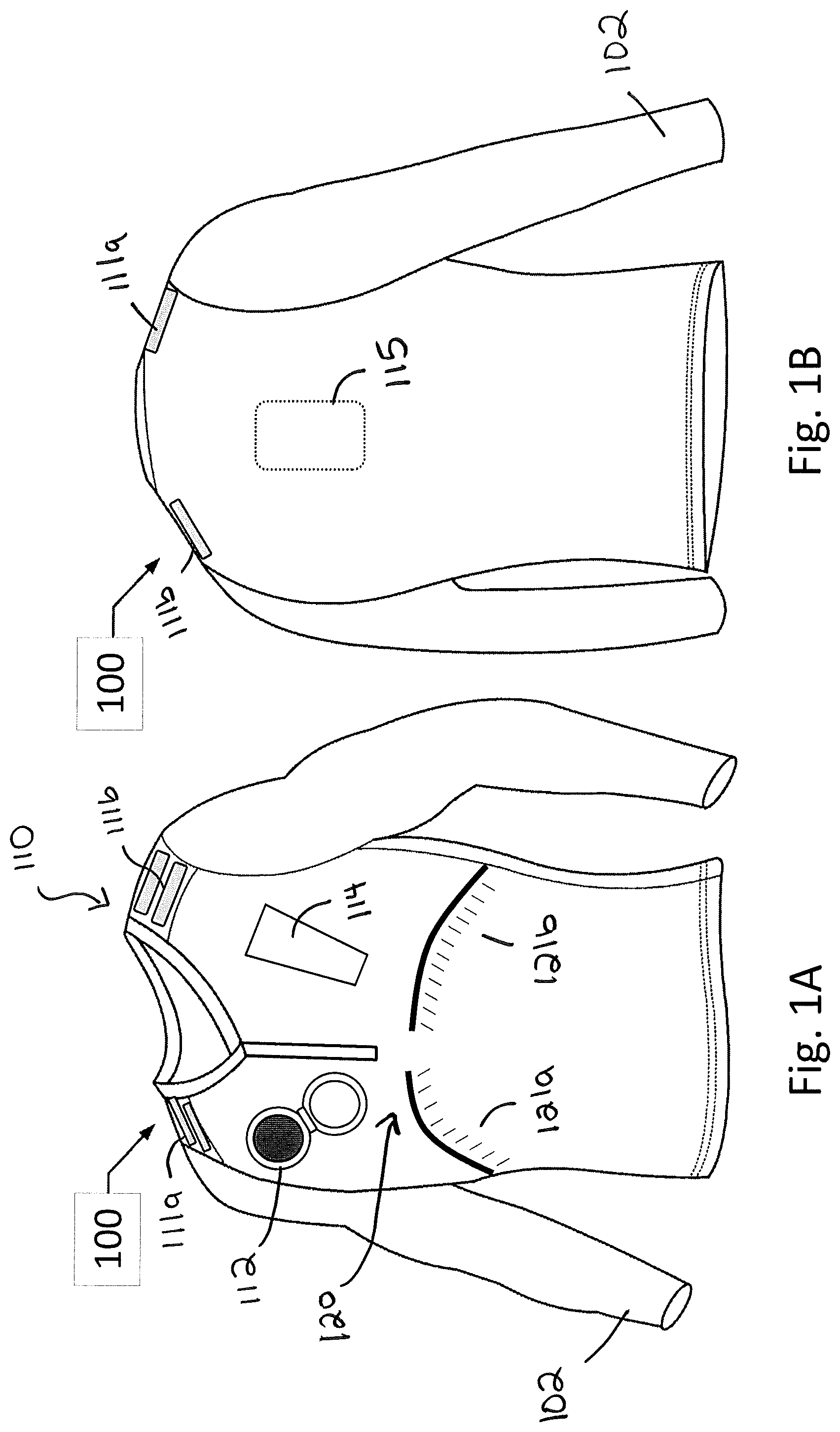 Patent US11771151 Figure 1 – Sense-enabled apparel