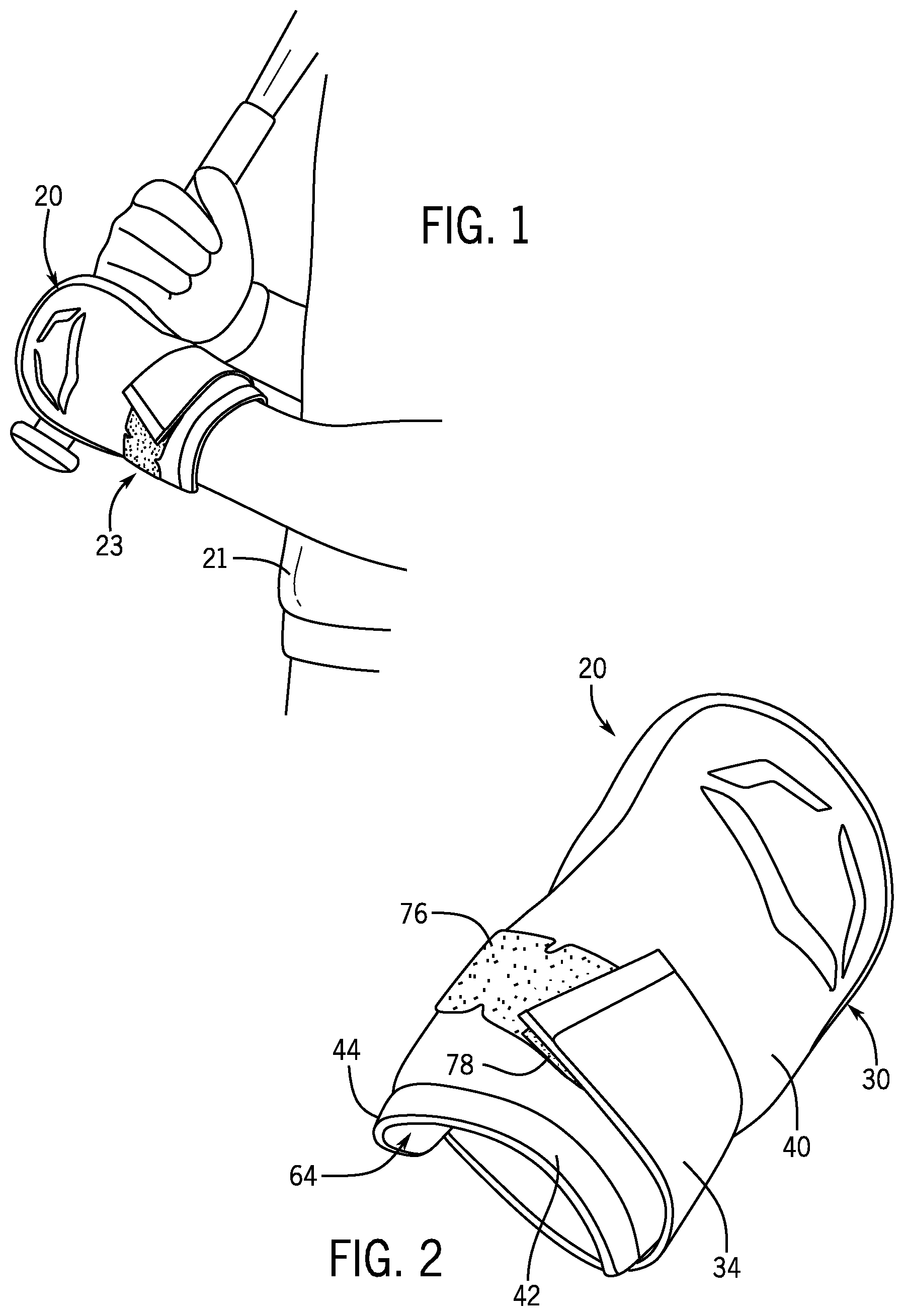 Patent US11771153 Figure 1 – Batter's hand guard