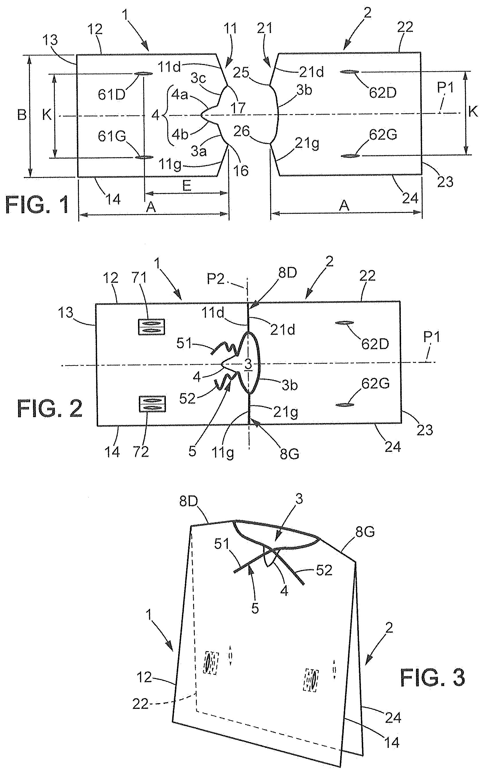 Patent US11771154 Figure 1 – Convertible garment