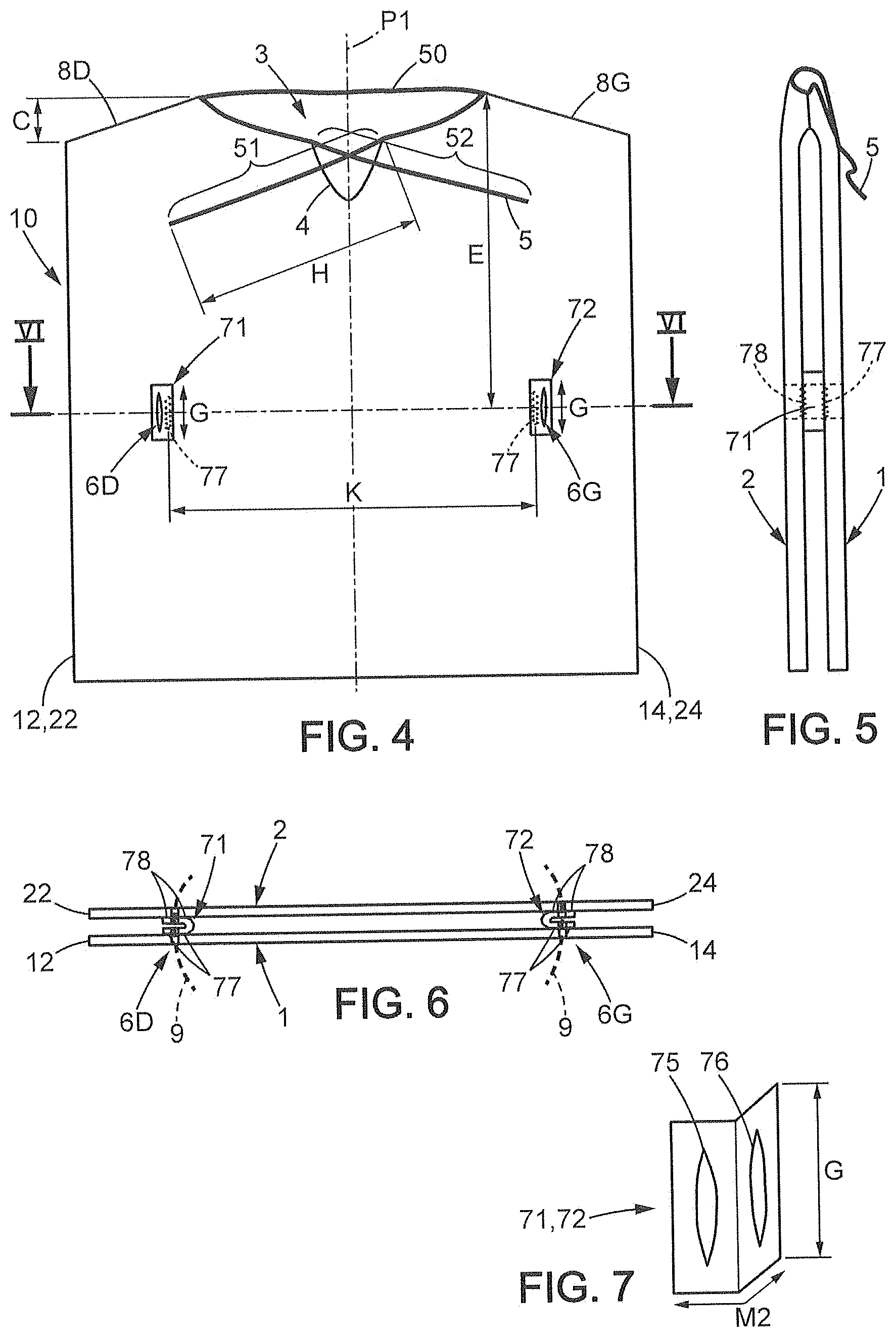 Patent US11771154 Figure 2 – Convertible garment
