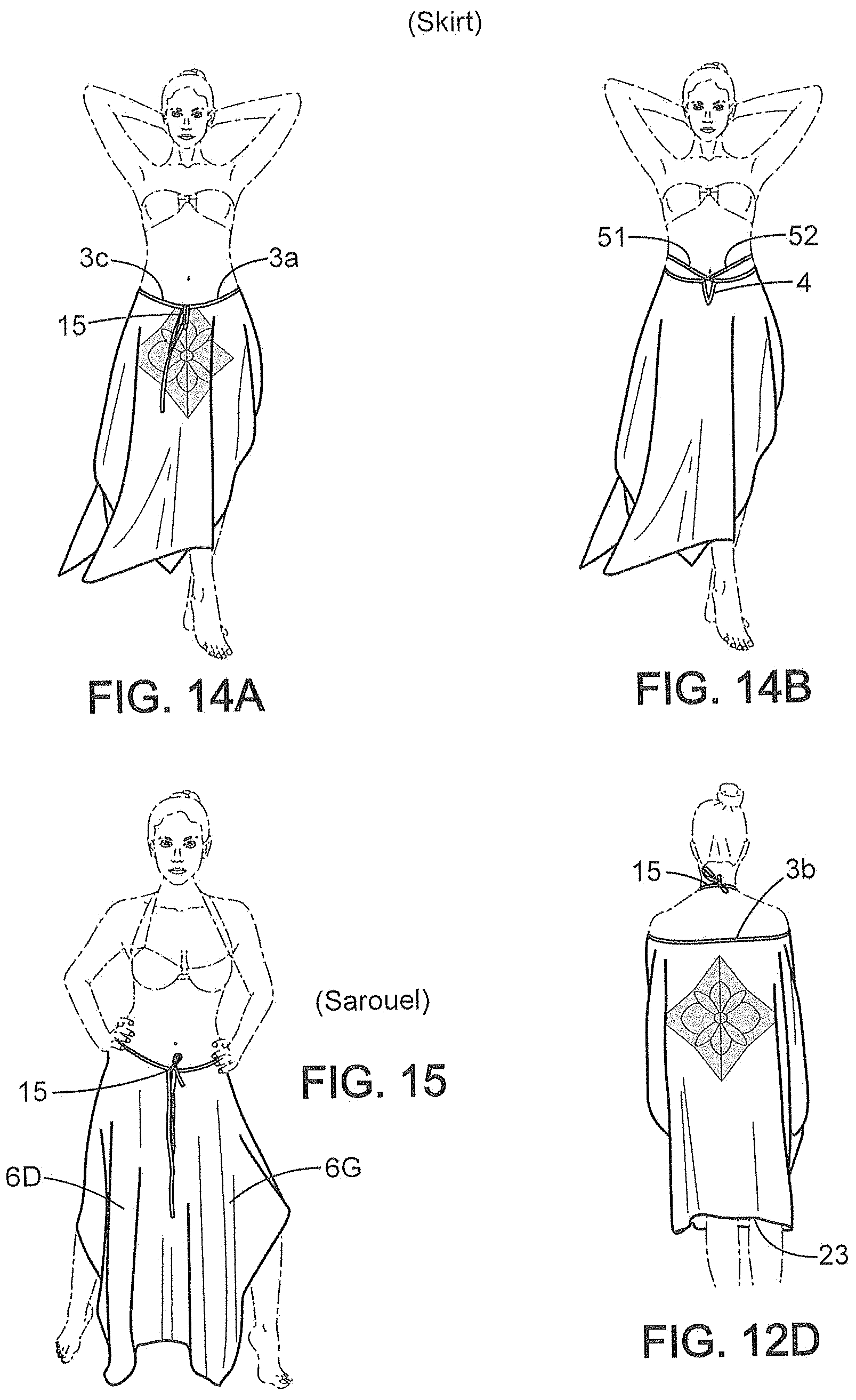 Patent US11771154 Figure 6 – Convertible garment