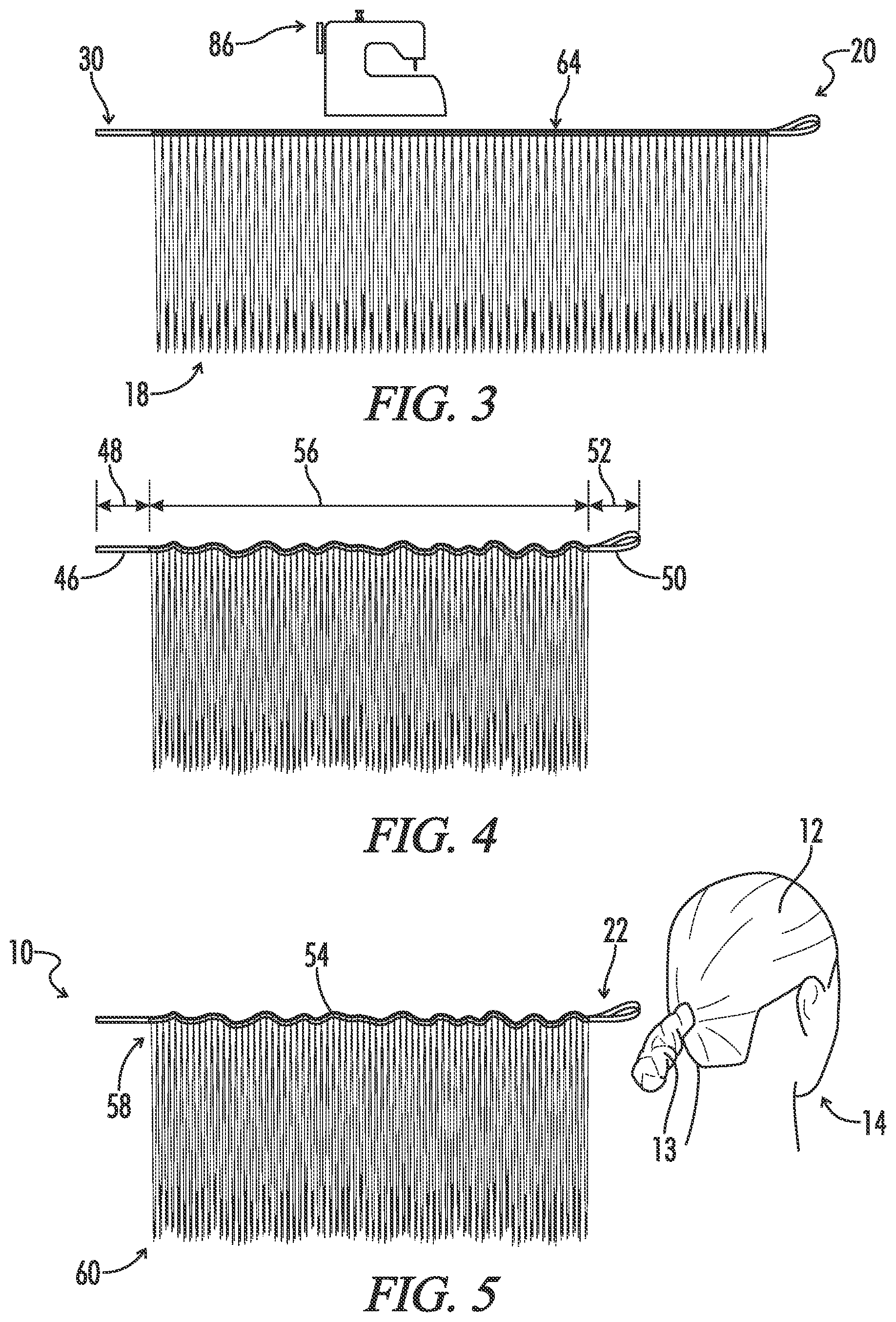 Patent US11771157 Figure 2 – Elastic ponytail extension
