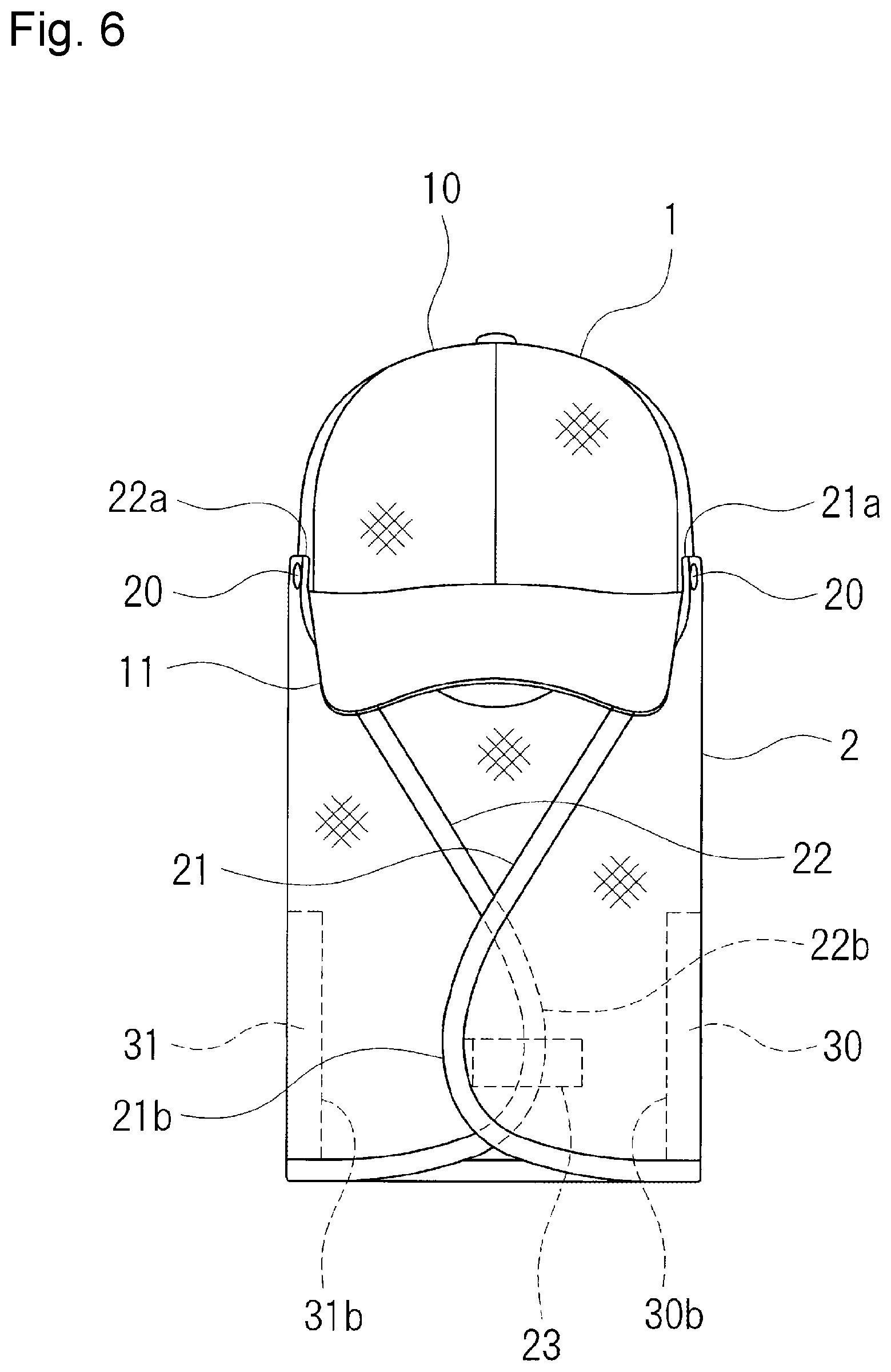 Patent US11771161 Figure 6 – Headgear