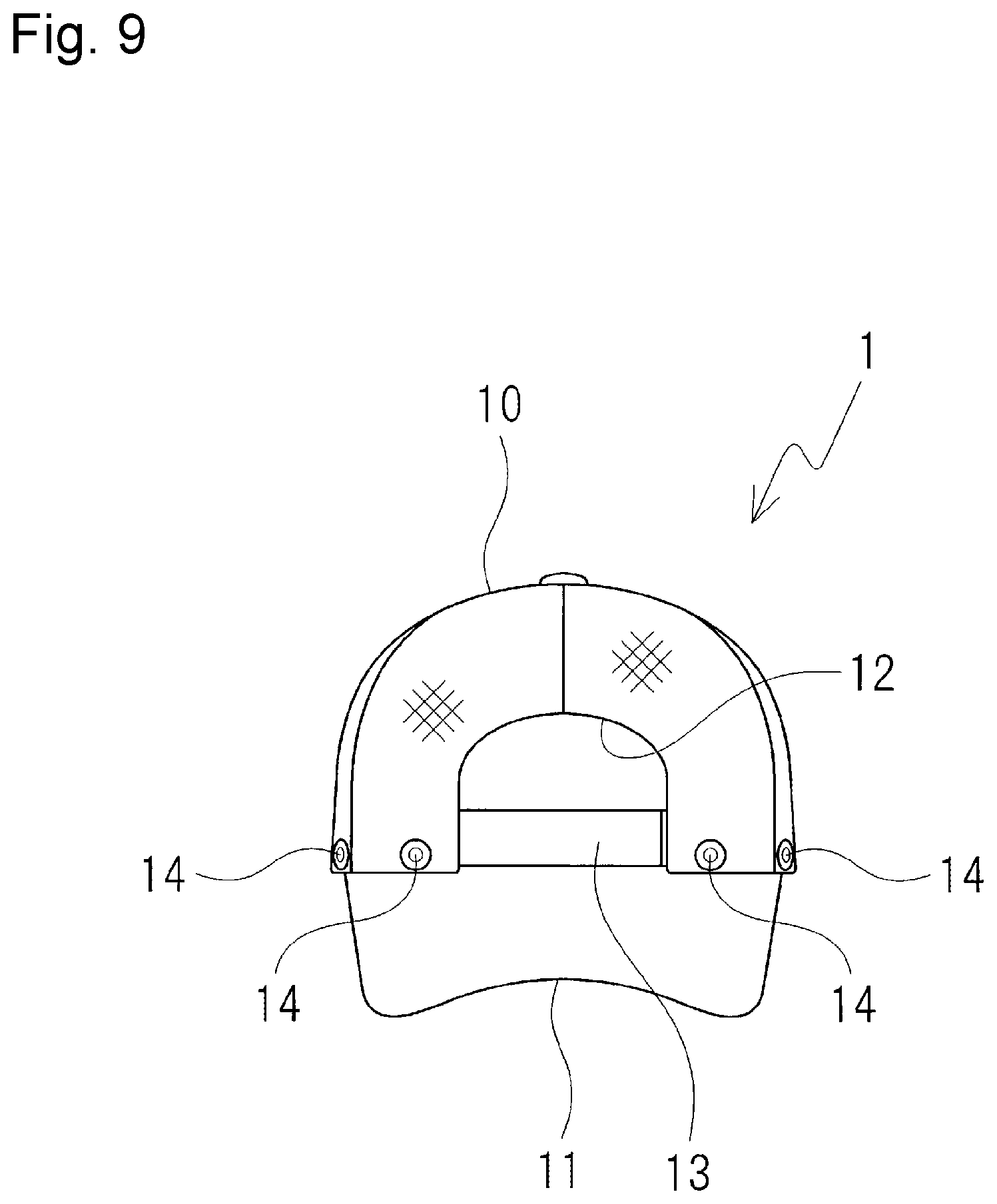 Patent US11771161 Figure 9 – Headgear