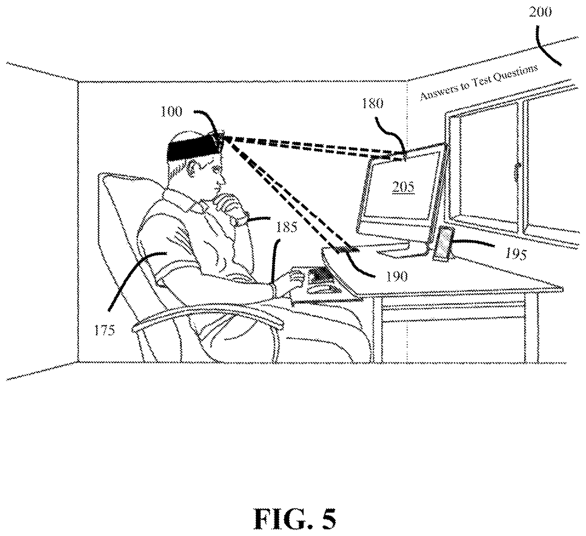 Patent US11771162 Figure 7 – Test environment monitoring device for online proctoring