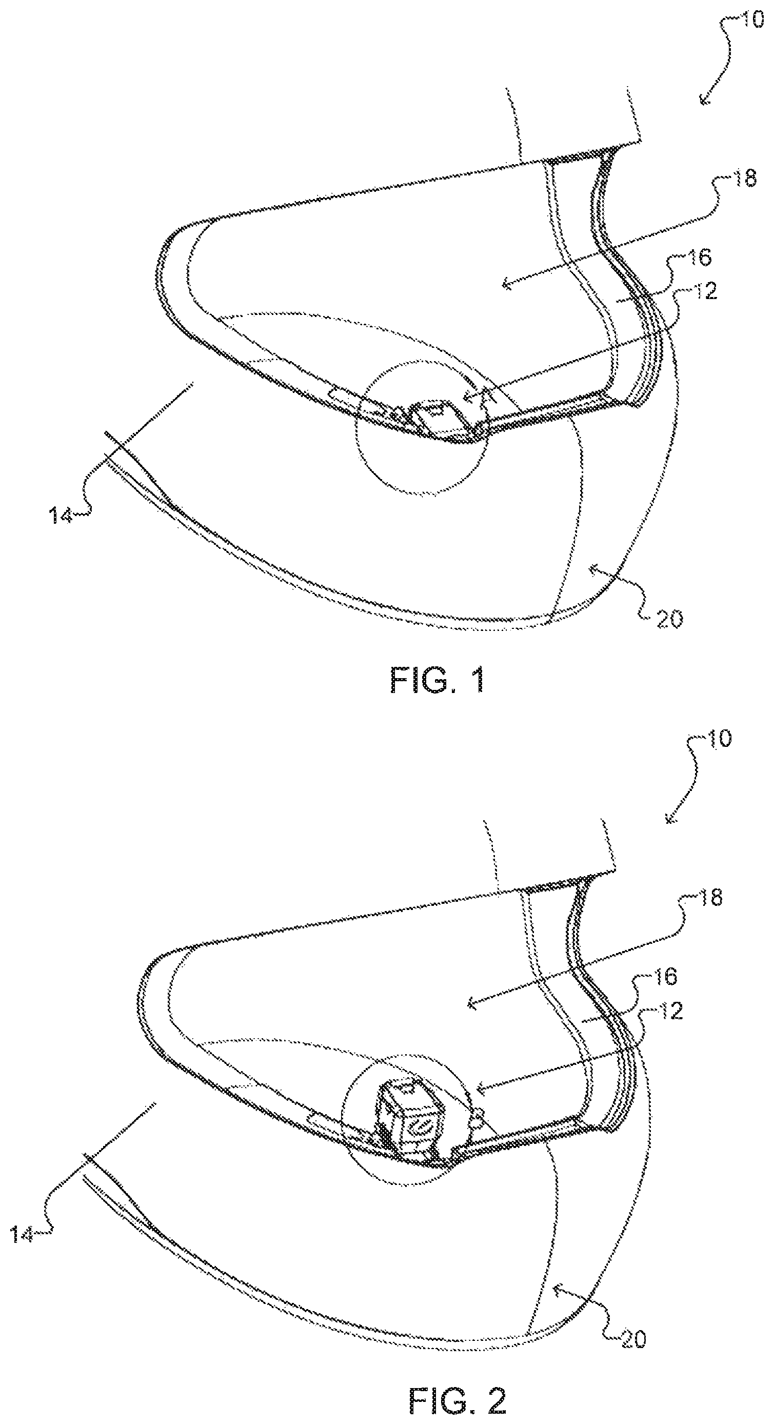 Patent US11771163 Figure 1 – Retractable displays for helmets