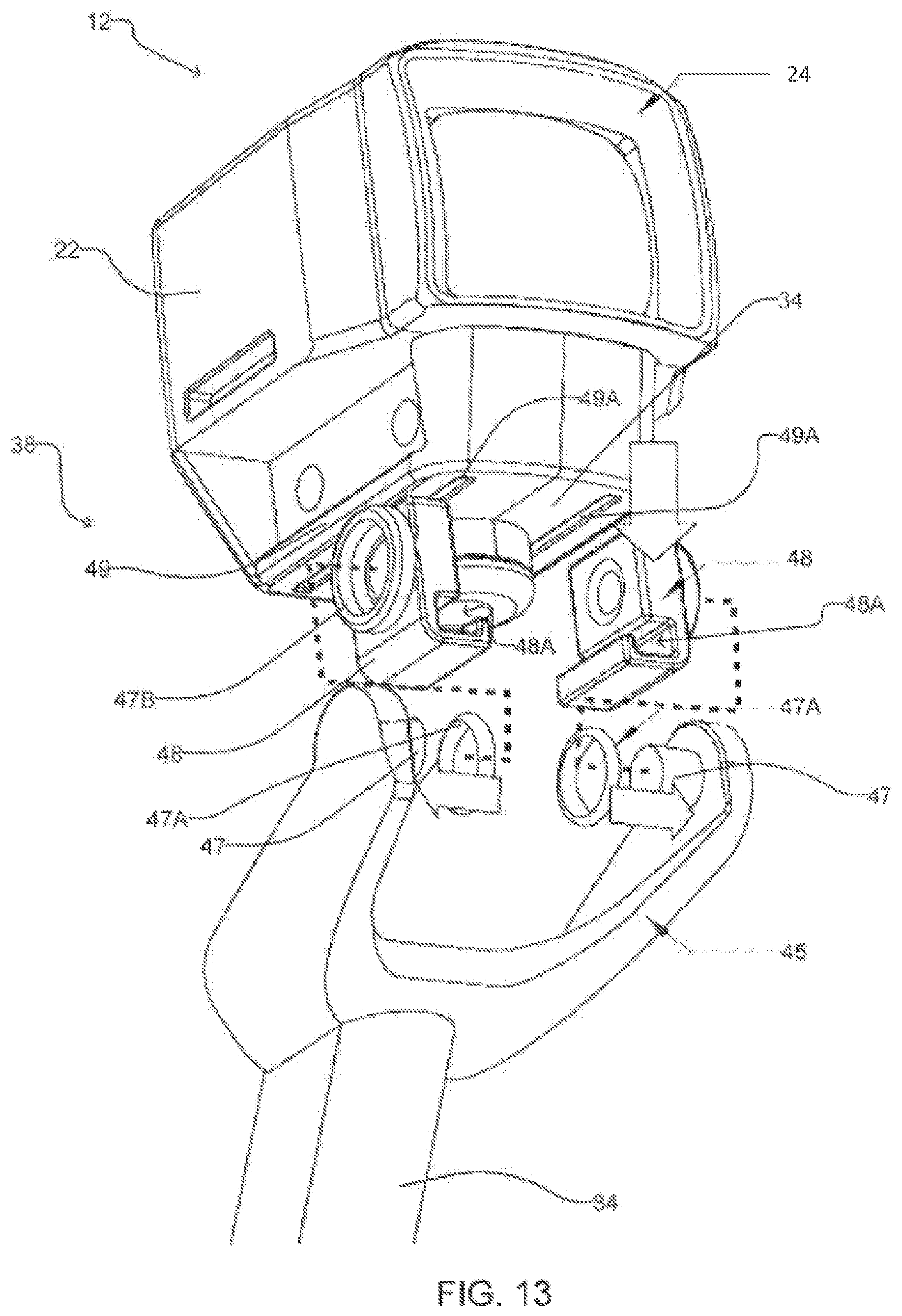 Patent US11771163 Figure 6 – Retractable displays for helmets