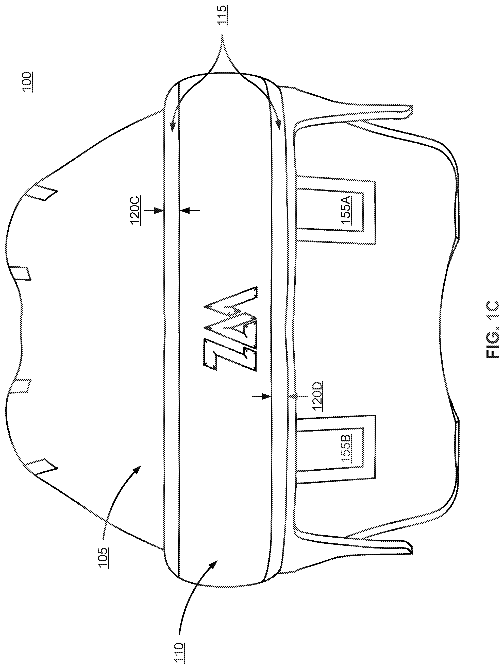 Patent US11771165 Figure 3 – Helmet with flexible structure for improved force attenuation