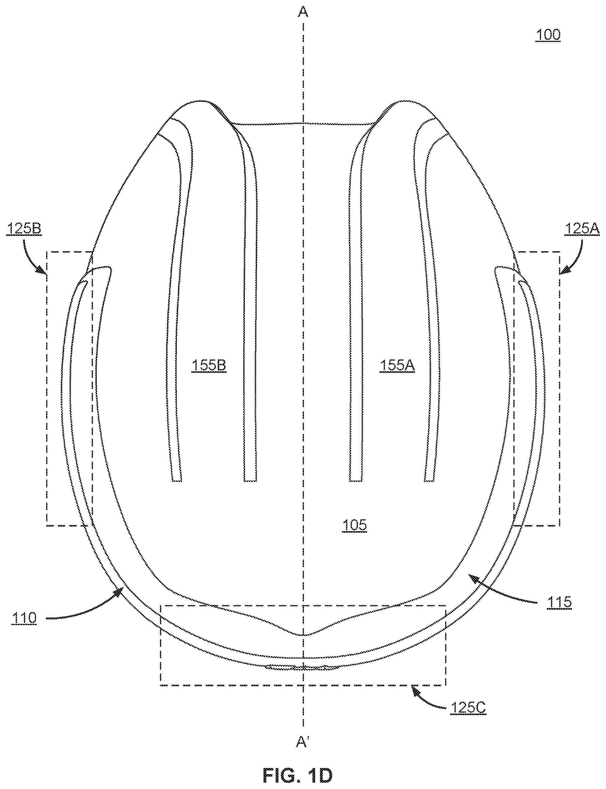 Patent US11771165 Figure 4 – Helmet with flexible structure for improved force attenuation