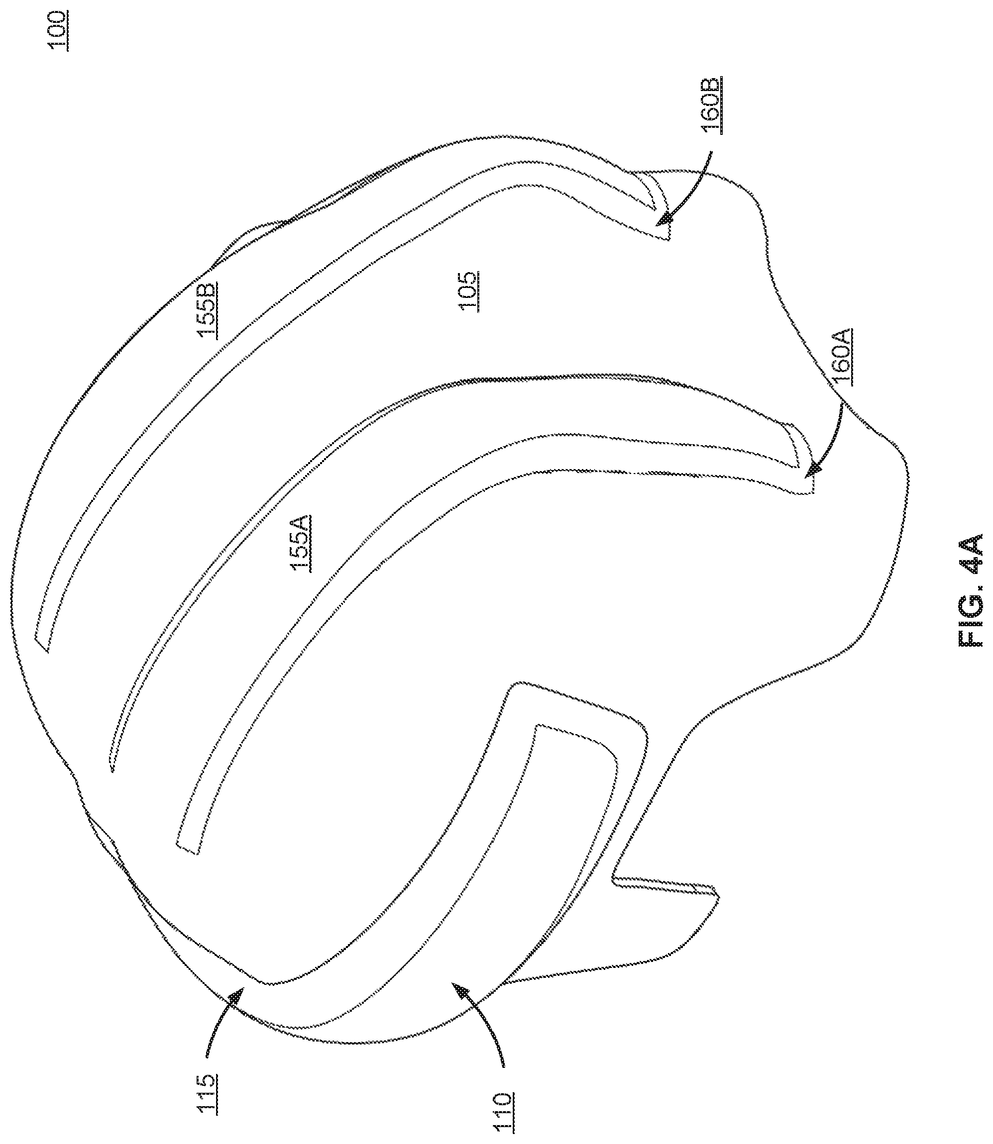 Patent US11771165 Figure 8 – Helmet with flexible structure for improved force attenuation
