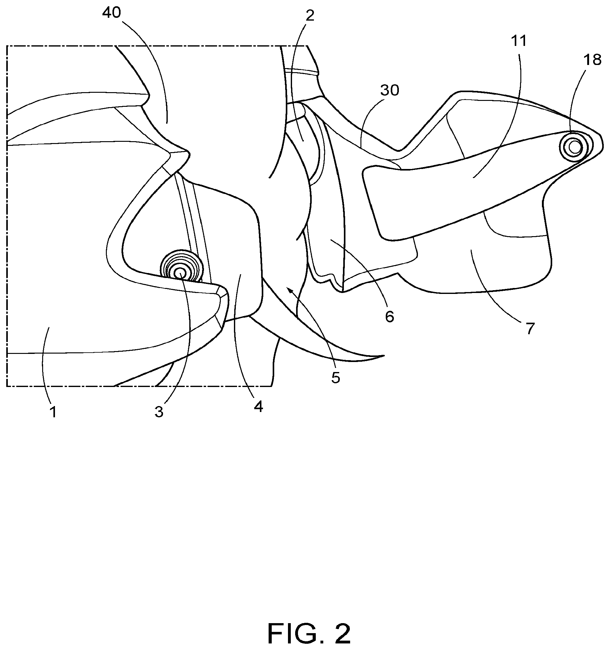 Patent US11771166 Figure 2 – Soft athletic helmet and rear closure mechanism