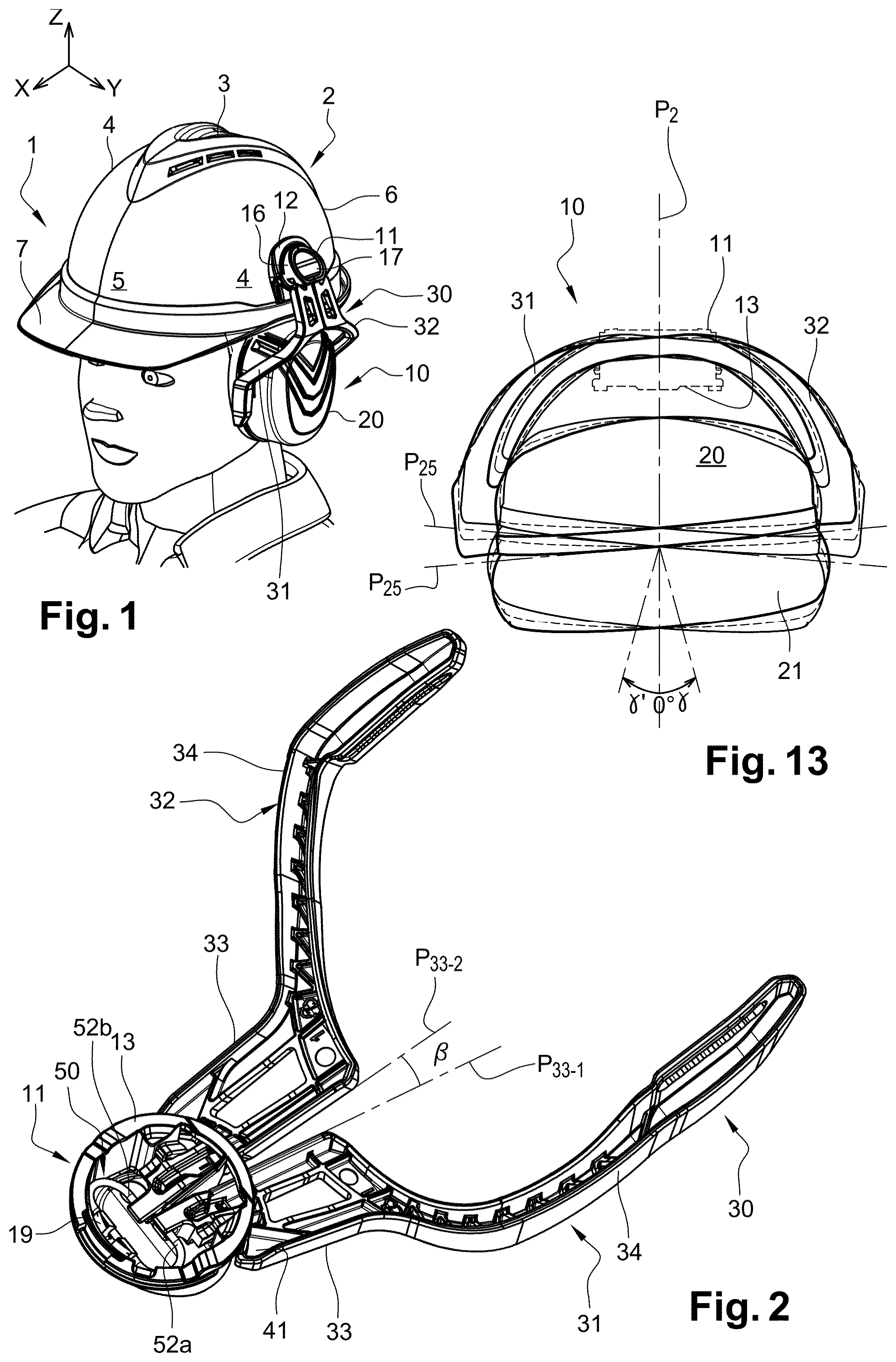 Patent US11771169 Figure 1 – Hearing protection device