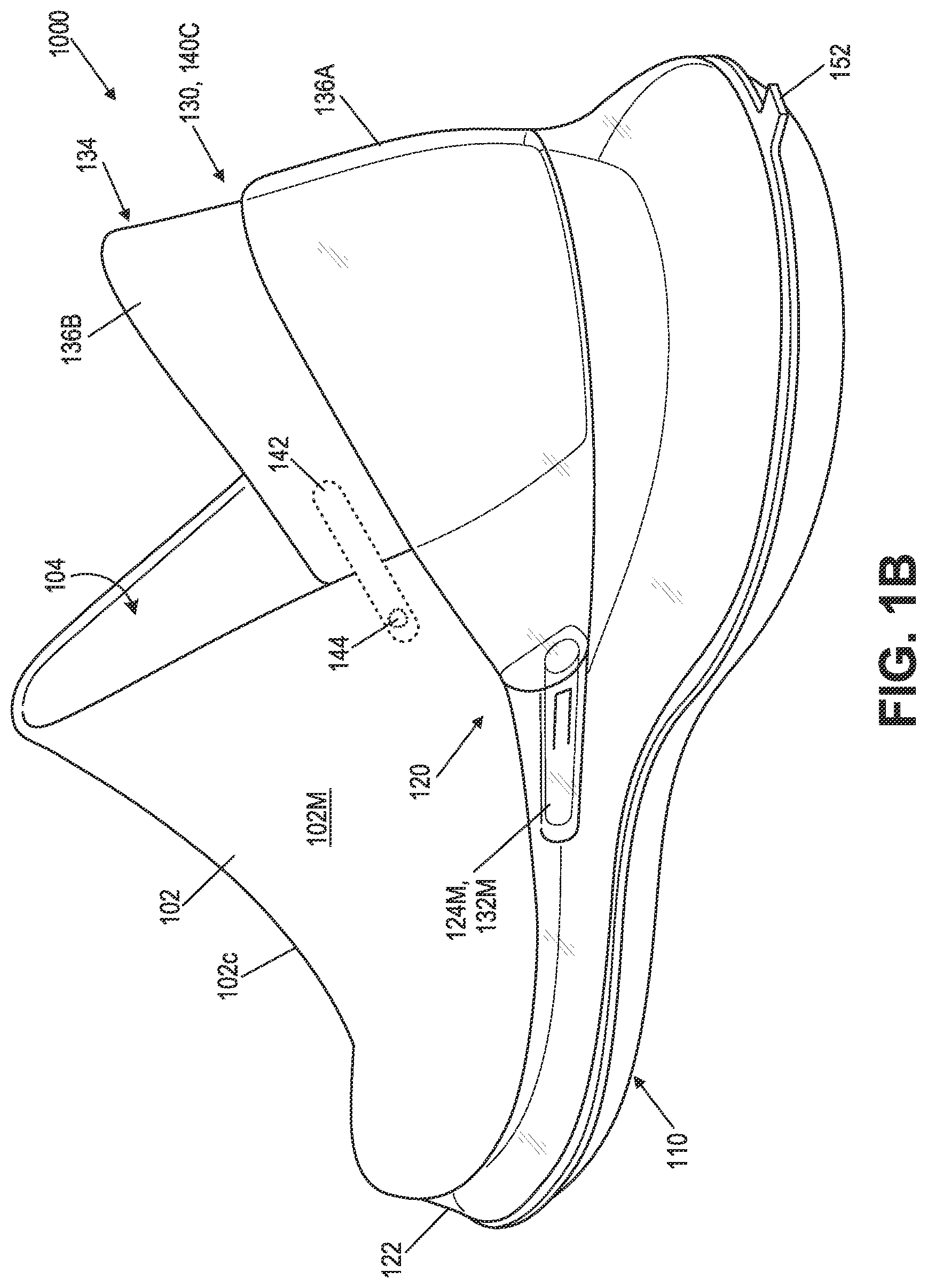 Patent US11771170 Figure 2 – Articles of footwear and other foot-receiving devices having rearward translating heel components