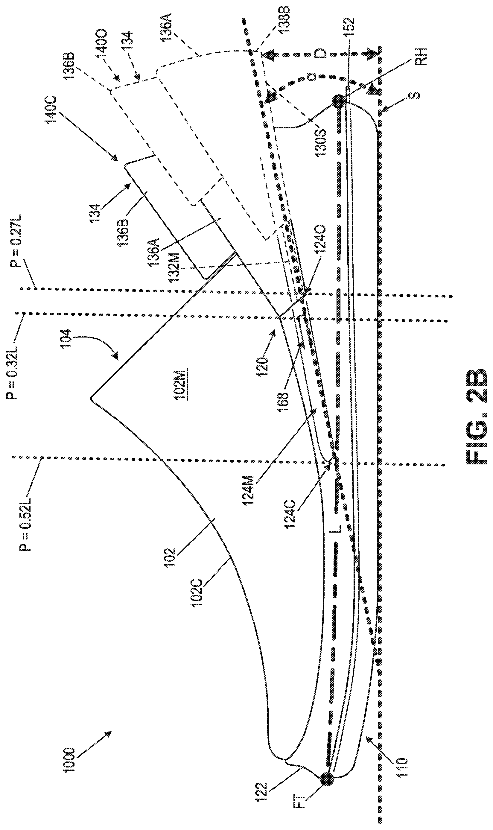 Patent US11771170 Figure 13 – Articles of footwear and other foot-receiving devices having rearward translating heel components