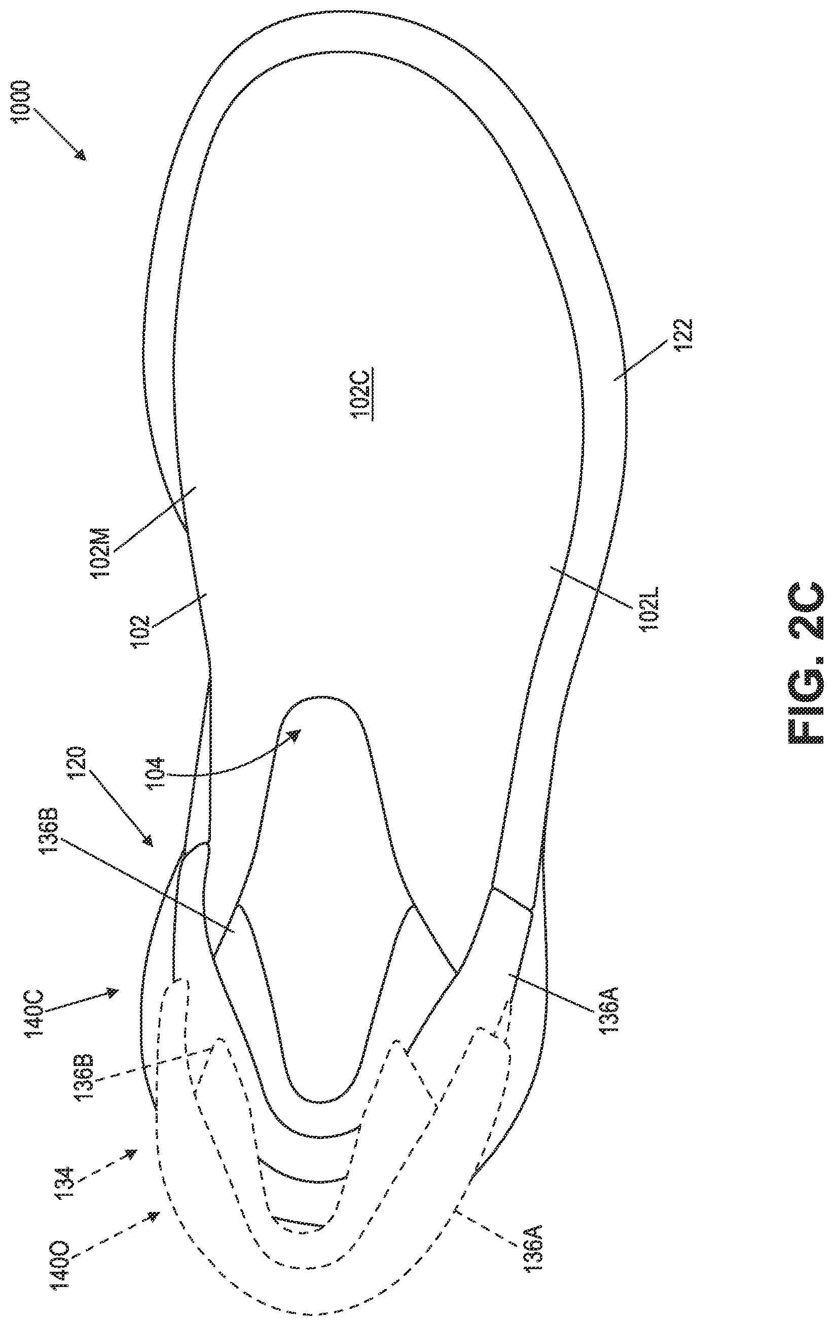 Patent US11771170 Figure 14 – Articles of footwear and other foot-receiving devices having rearward translating heel components