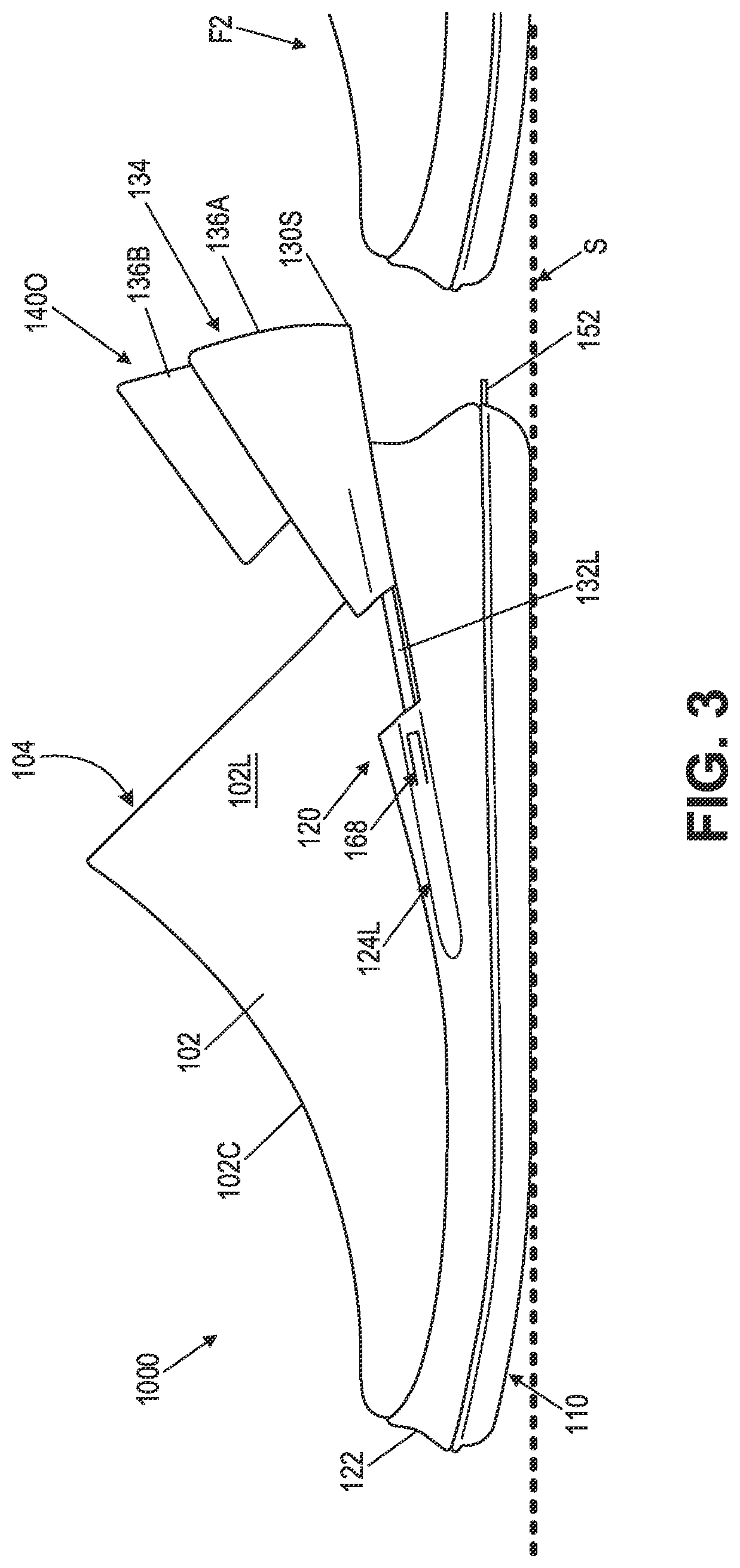Patent US11771170 Figure 19 – Articles of footwear and other foot-receiving devices having rearward translating heel components