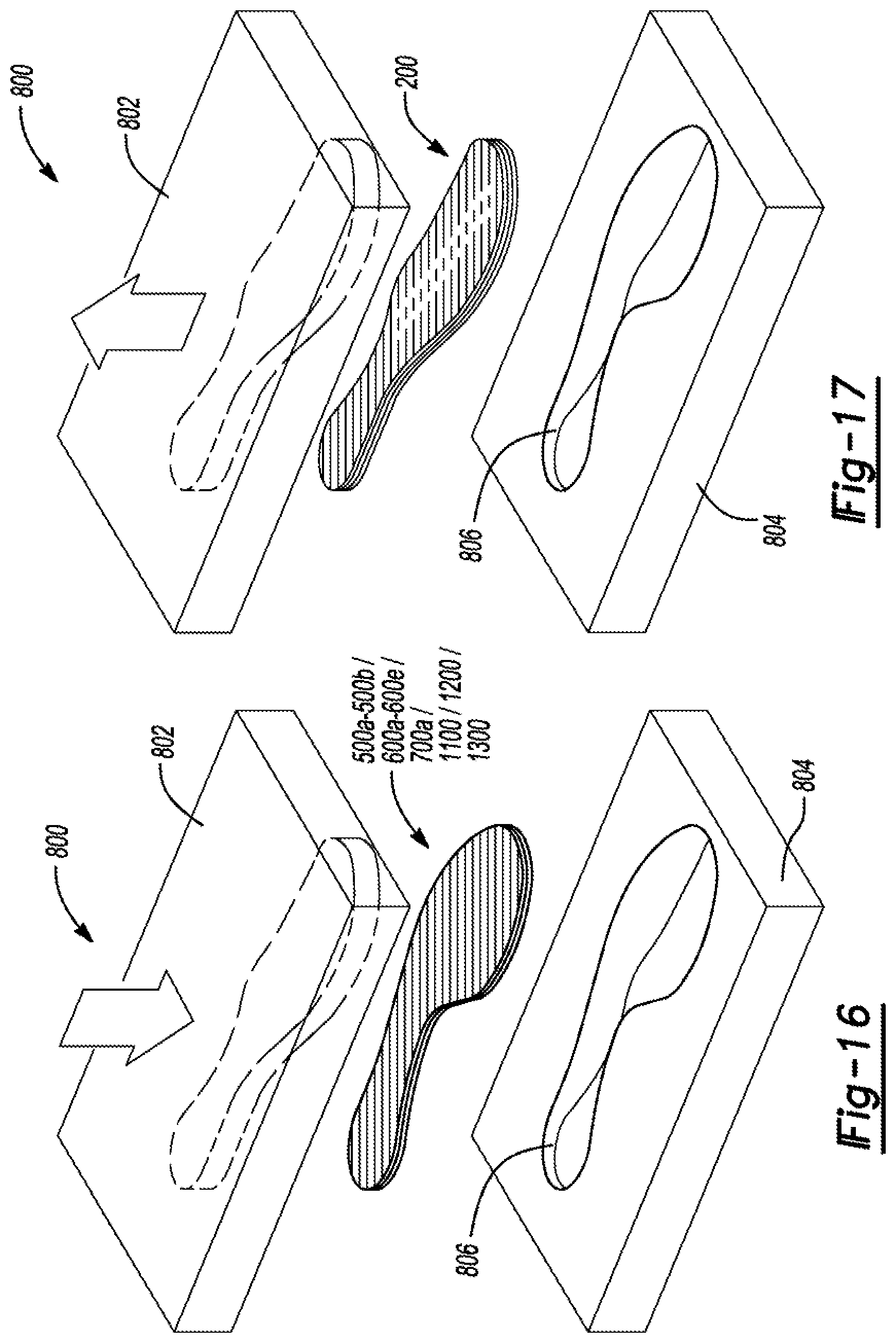 Patent US11771171 Figure 13 – Composite plate for an article of footwear