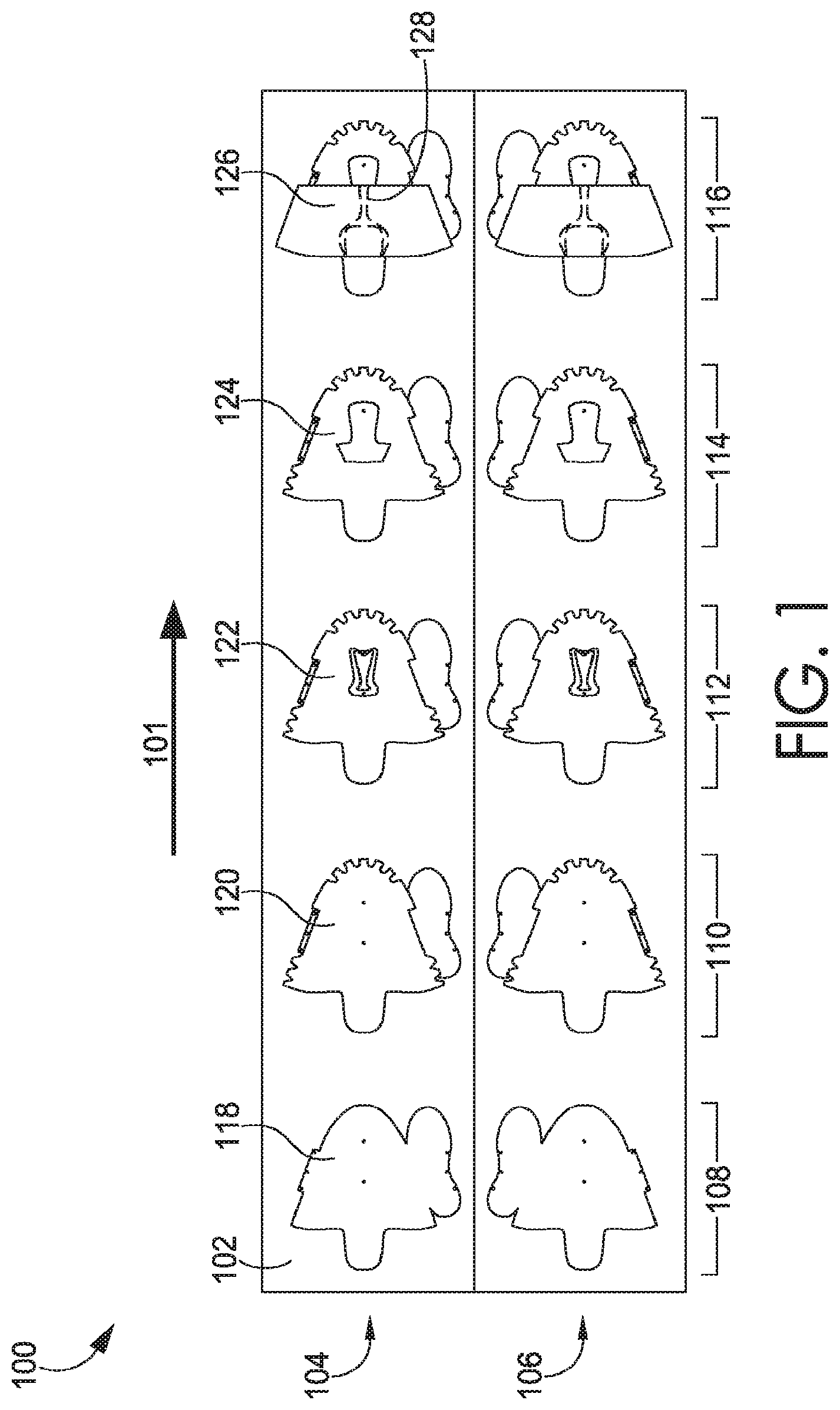 Patent US11771175 — Footwear manufacturing with an origin — Figure 1