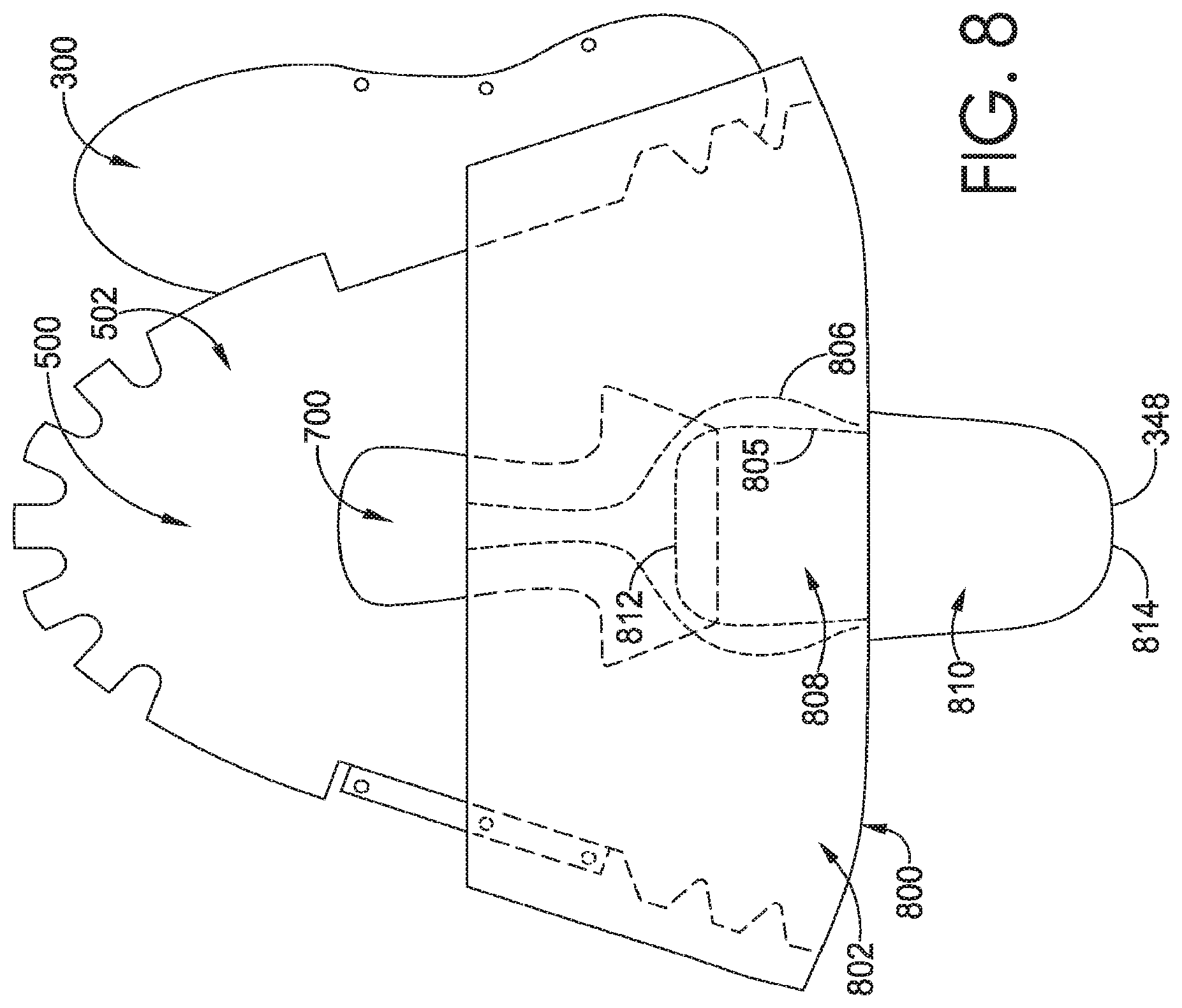 Patent US11771175 Figure 8 – Footwear manufacturing with an origin