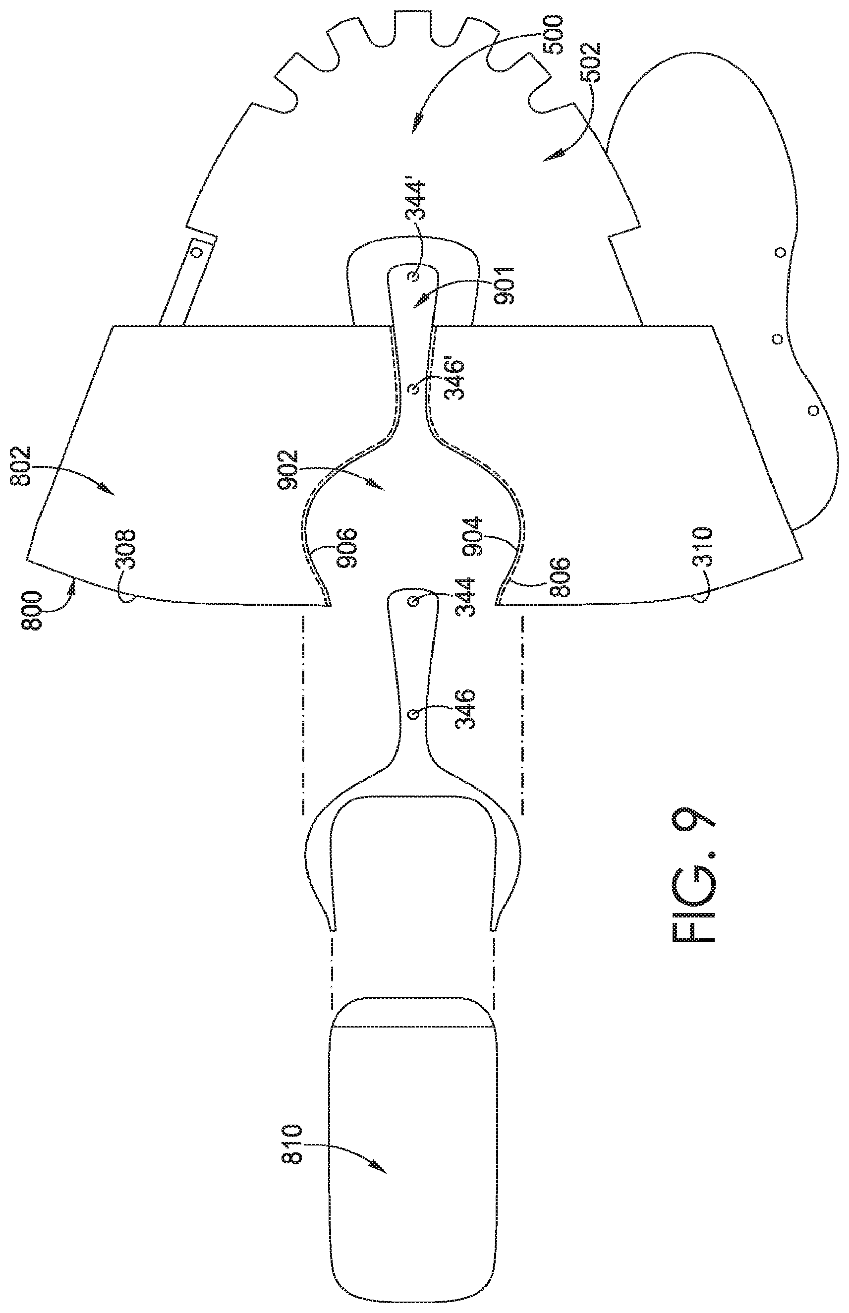 Patent US11771175 Figure 9 – Footwear manufacturing with an origin