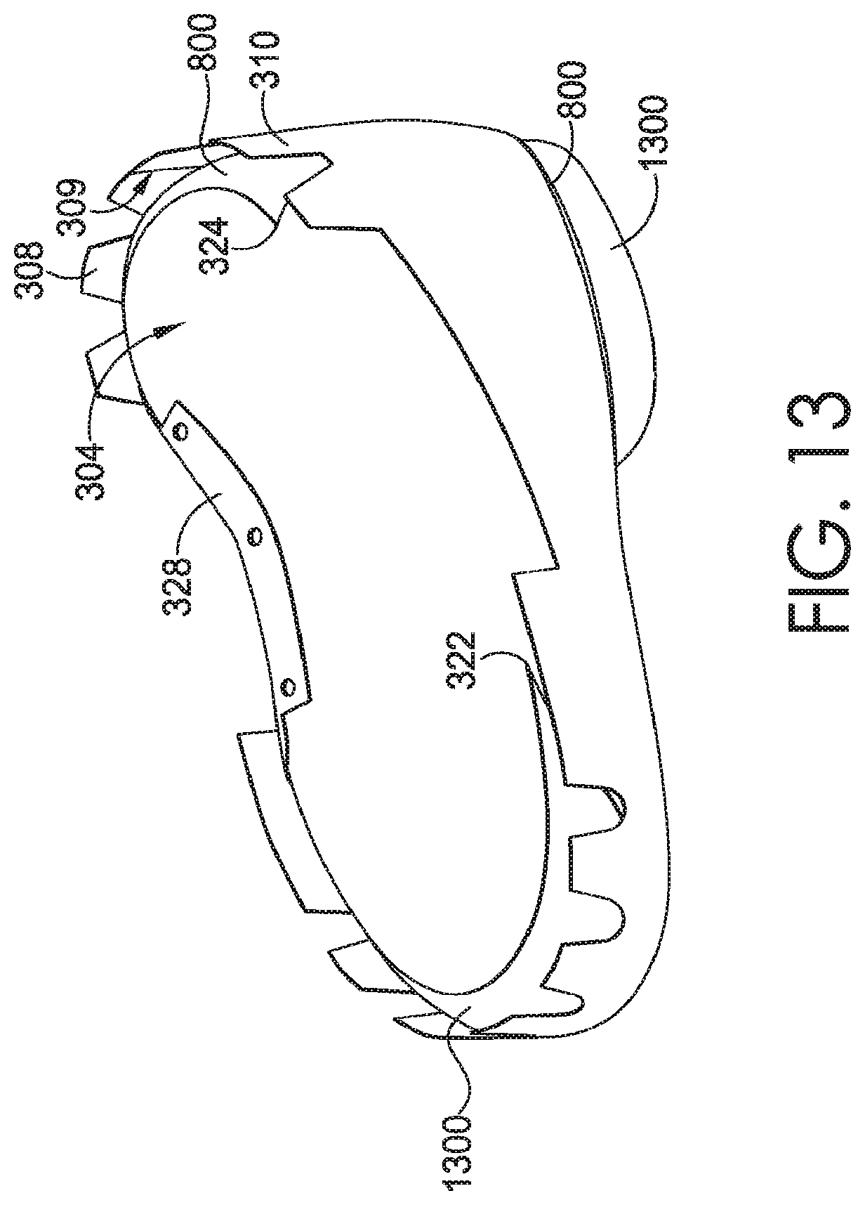 Patent US11771175 Figure 13 – Footwear manufacturing with an origin