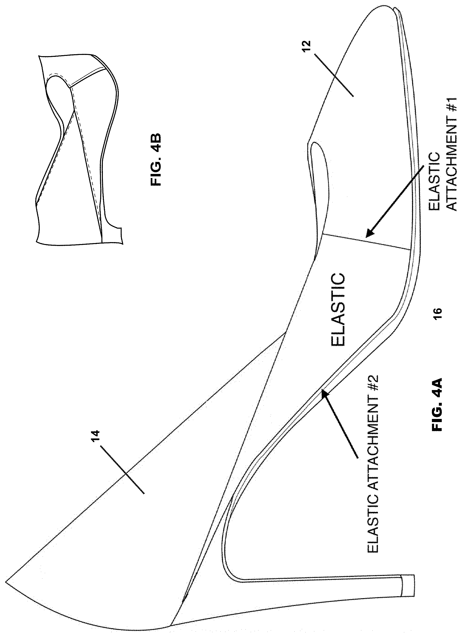 Patent US11771177 Figure 6 – Shoe with flexible upper