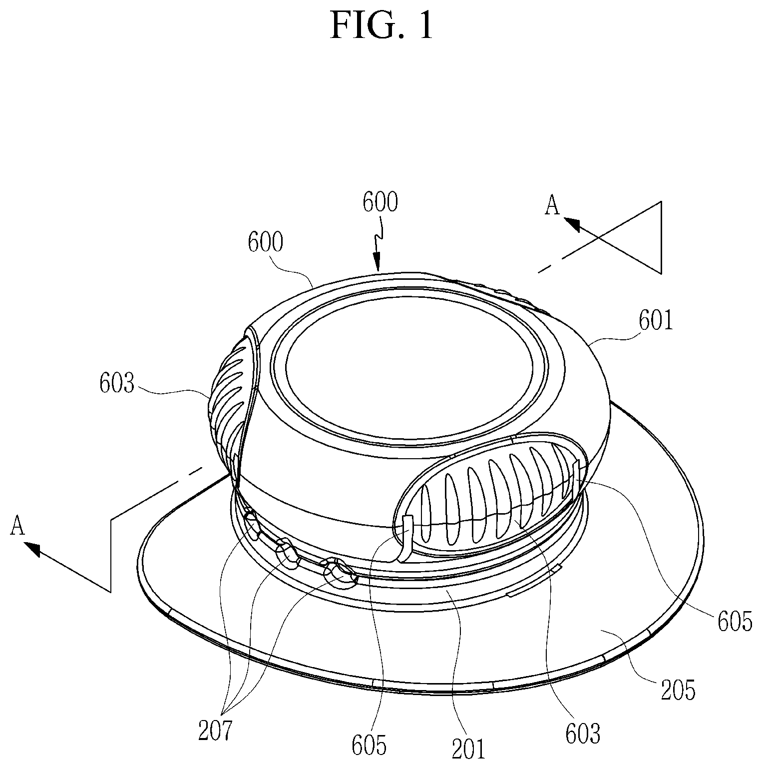 Patent US11771179 Figure 1 – String adjustment device