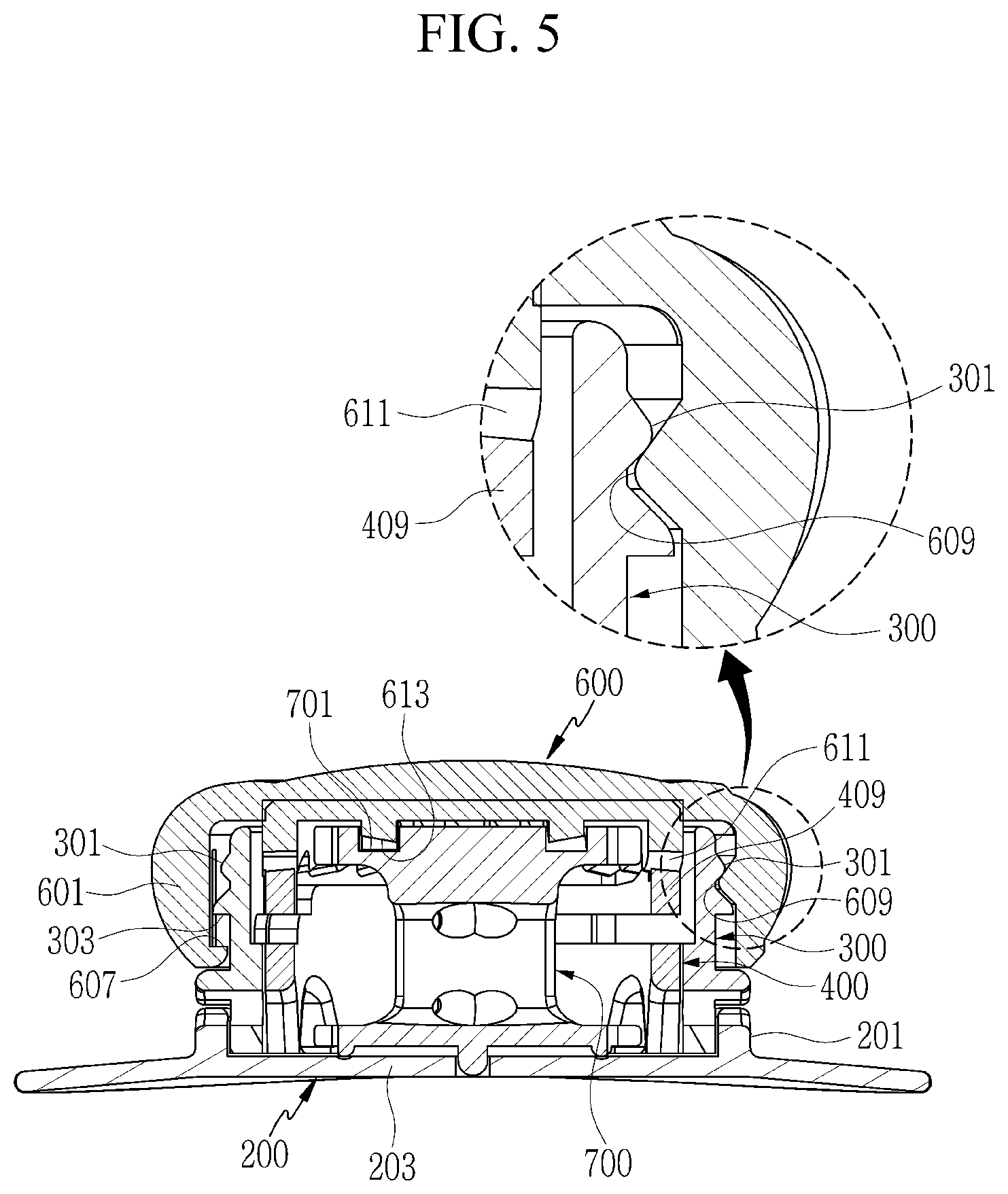 Patent US11771179 Figure 5 – String adjustment device