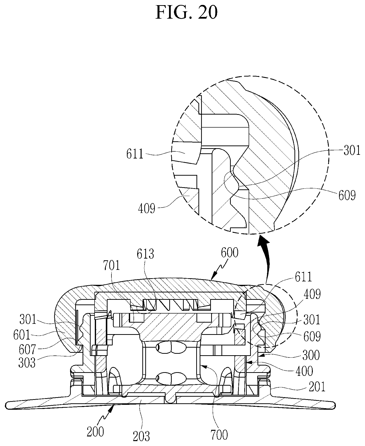 Patent US11771179 Figure 14 – String adjustment device