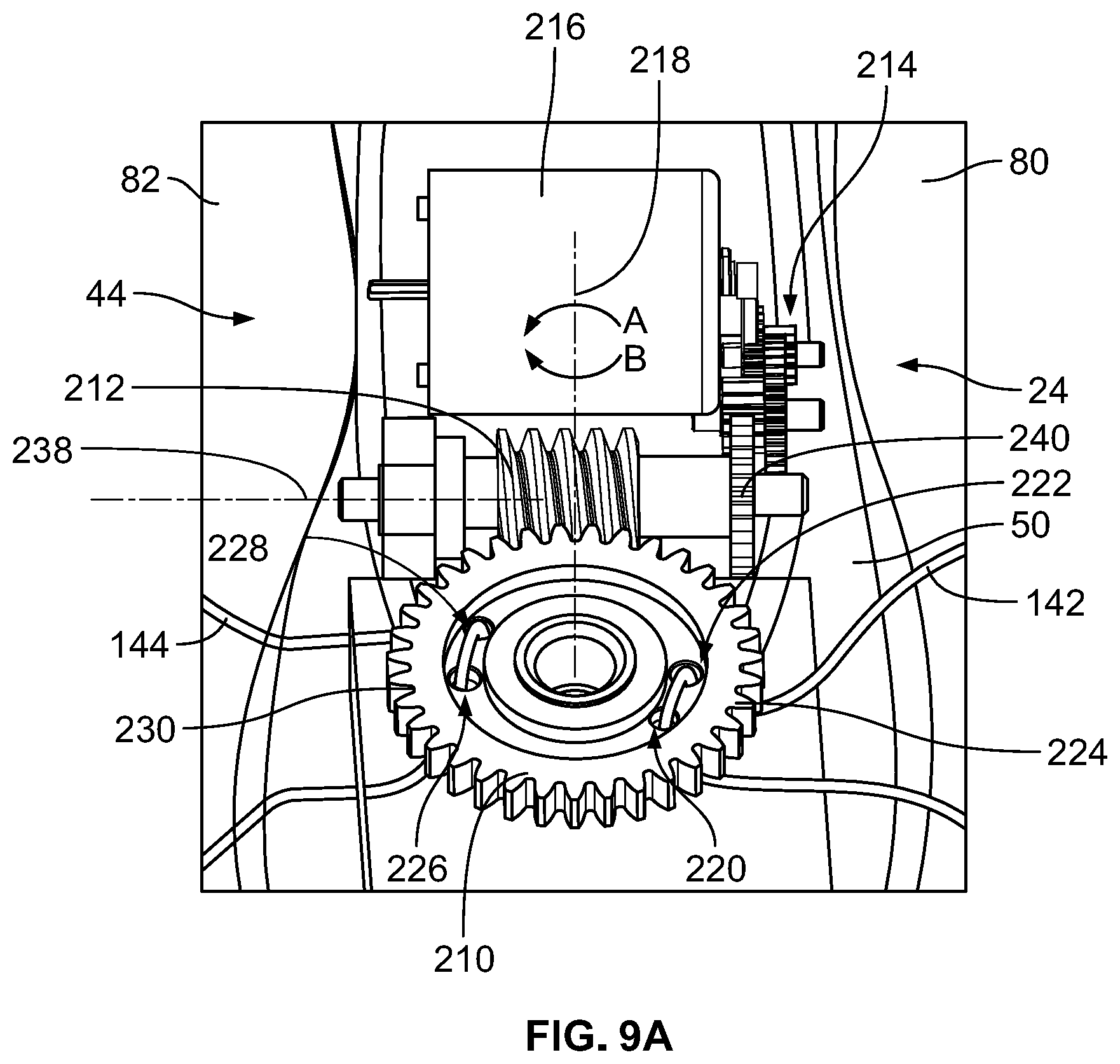 Patent US11771180 Figure 7 – Article of footwear having an automatic lacing system