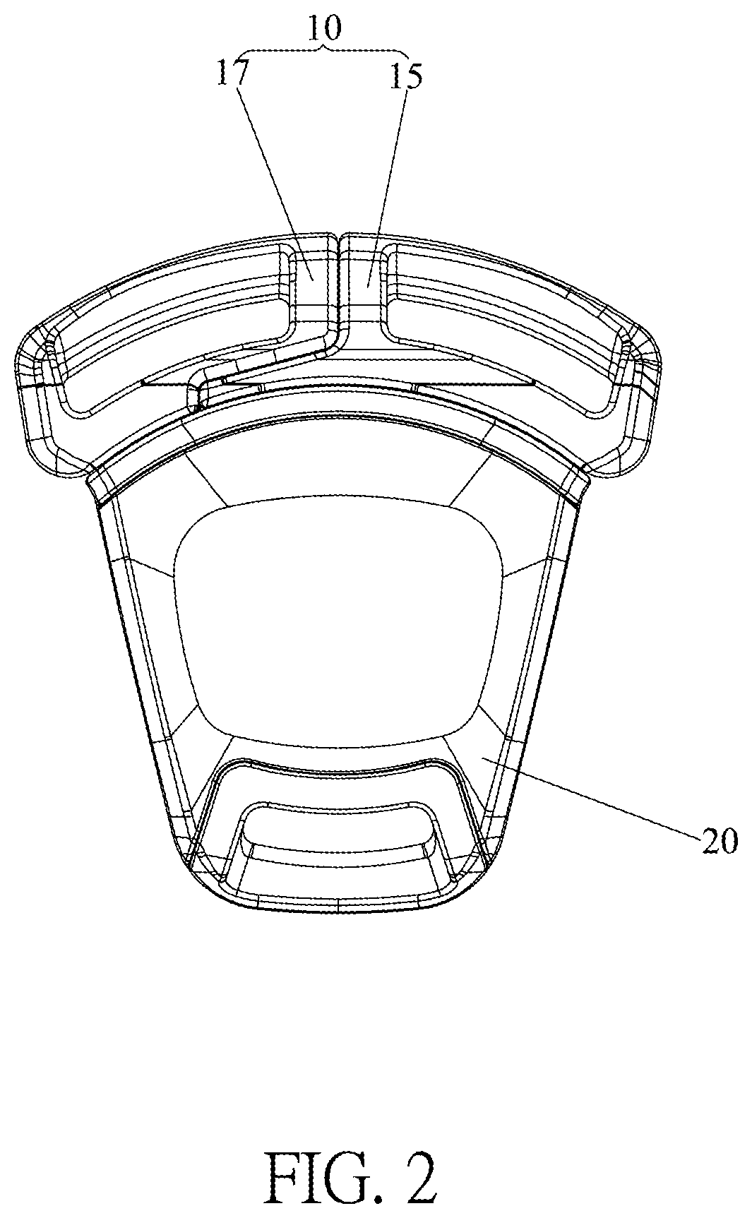 Patent US11771181 Figure 2 – Buckle assembly