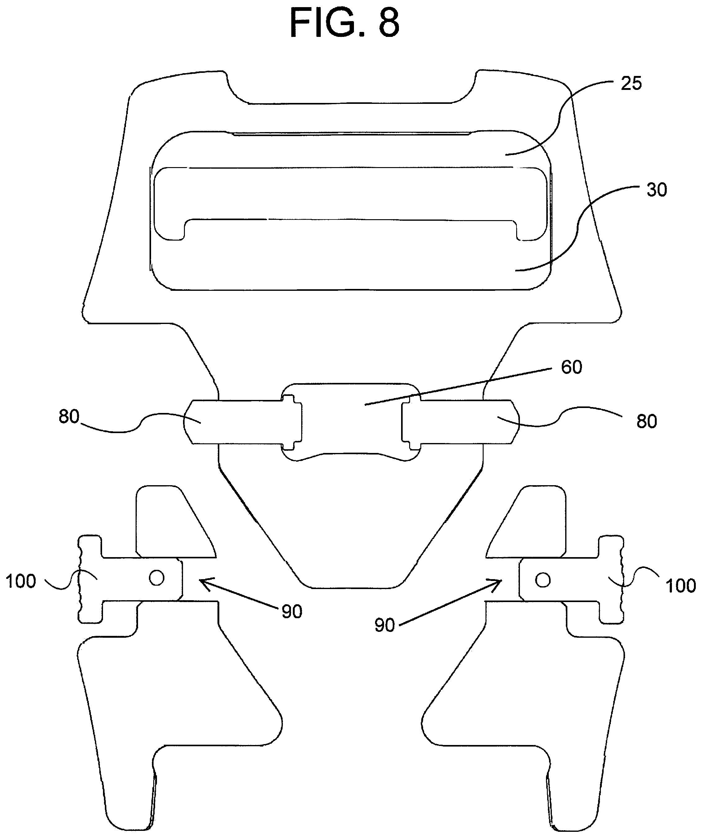 Patent US11771182 Figure 8 – Belt buckle