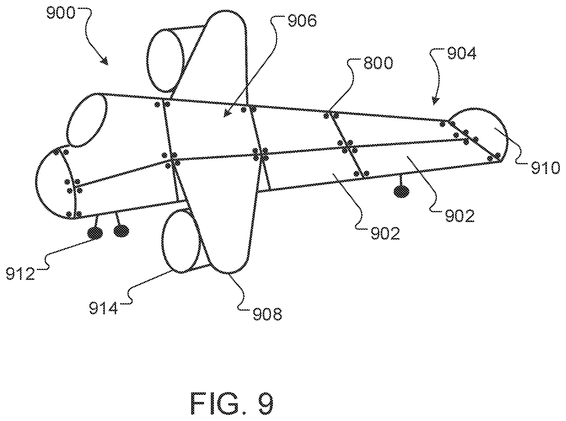 Patent US11771183 Figure 9 – Negative Poisson's ratio materials for fasteners