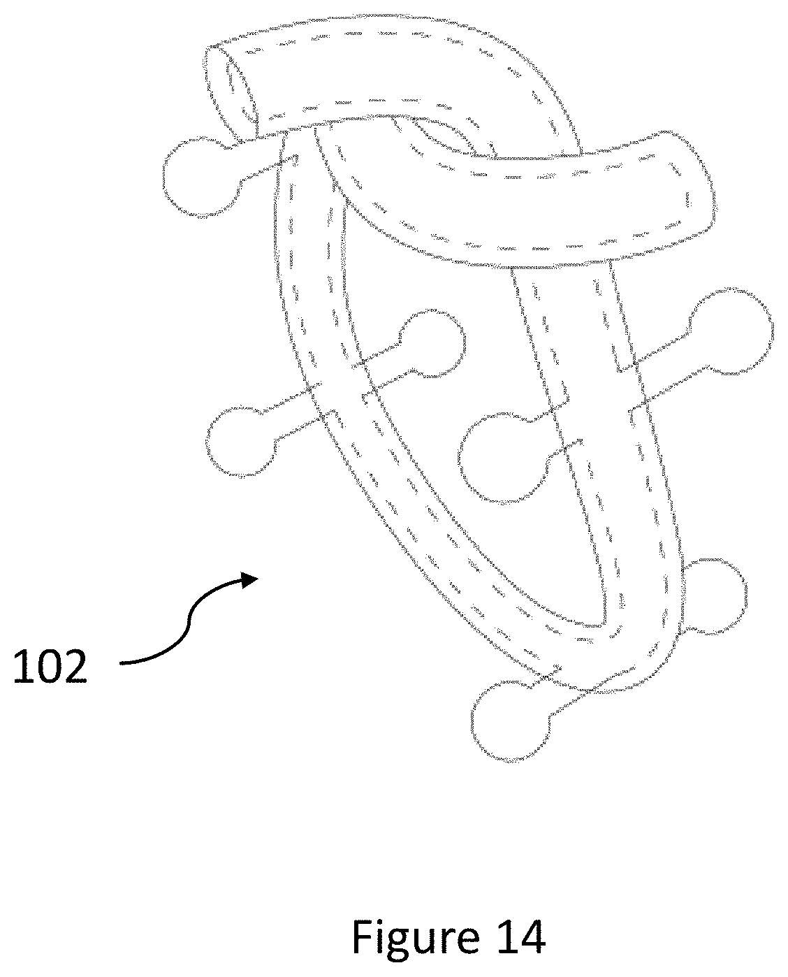 Patent US11771184 Figure 14 – Jewelry with non-precious metallic core and process for producing