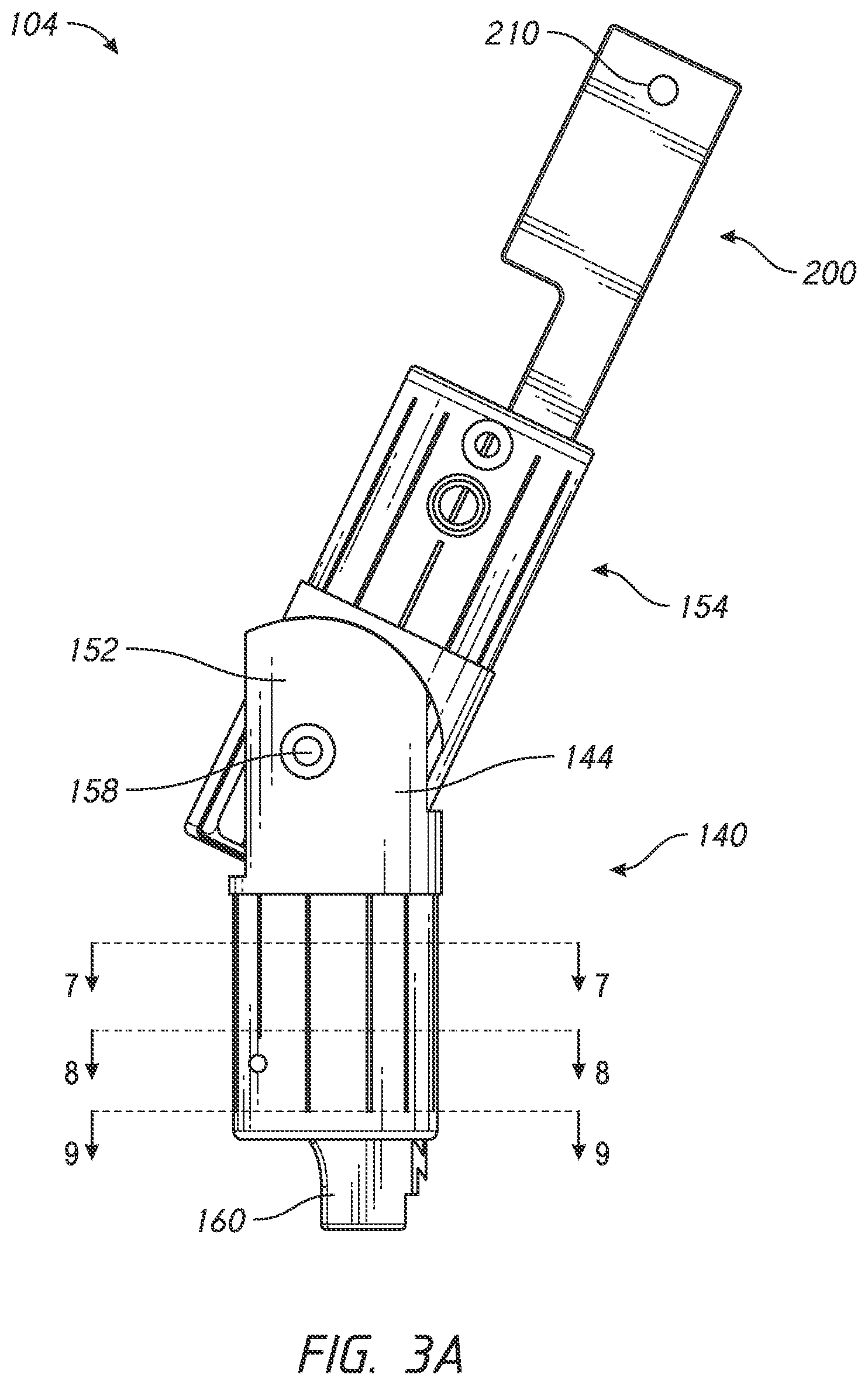 Patent US11771186 Figure 3 – Tiltable umbrella with removable guide track