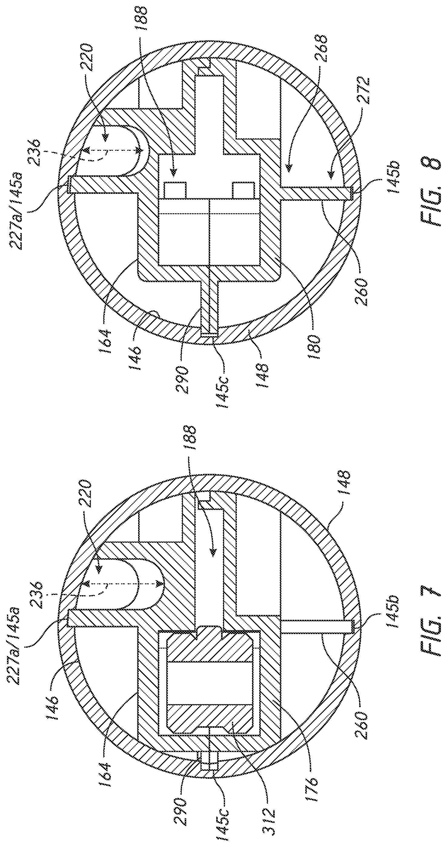Patent US11771186 Figure 9 – Tiltable umbrella with removable guide track