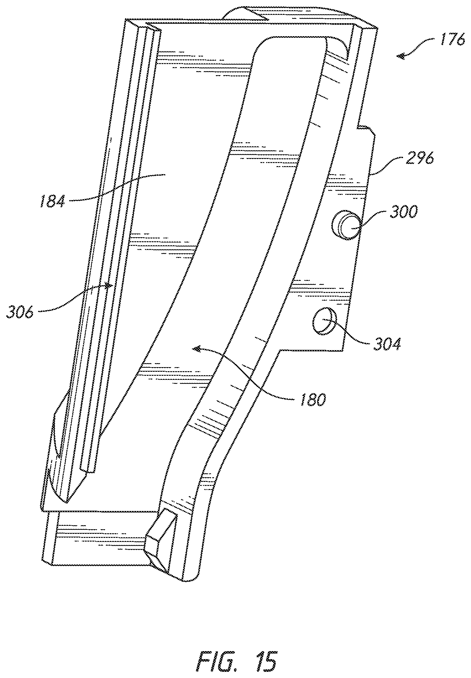 Patent US11771186 Figure 14 – Tiltable umbrella with removable guide track