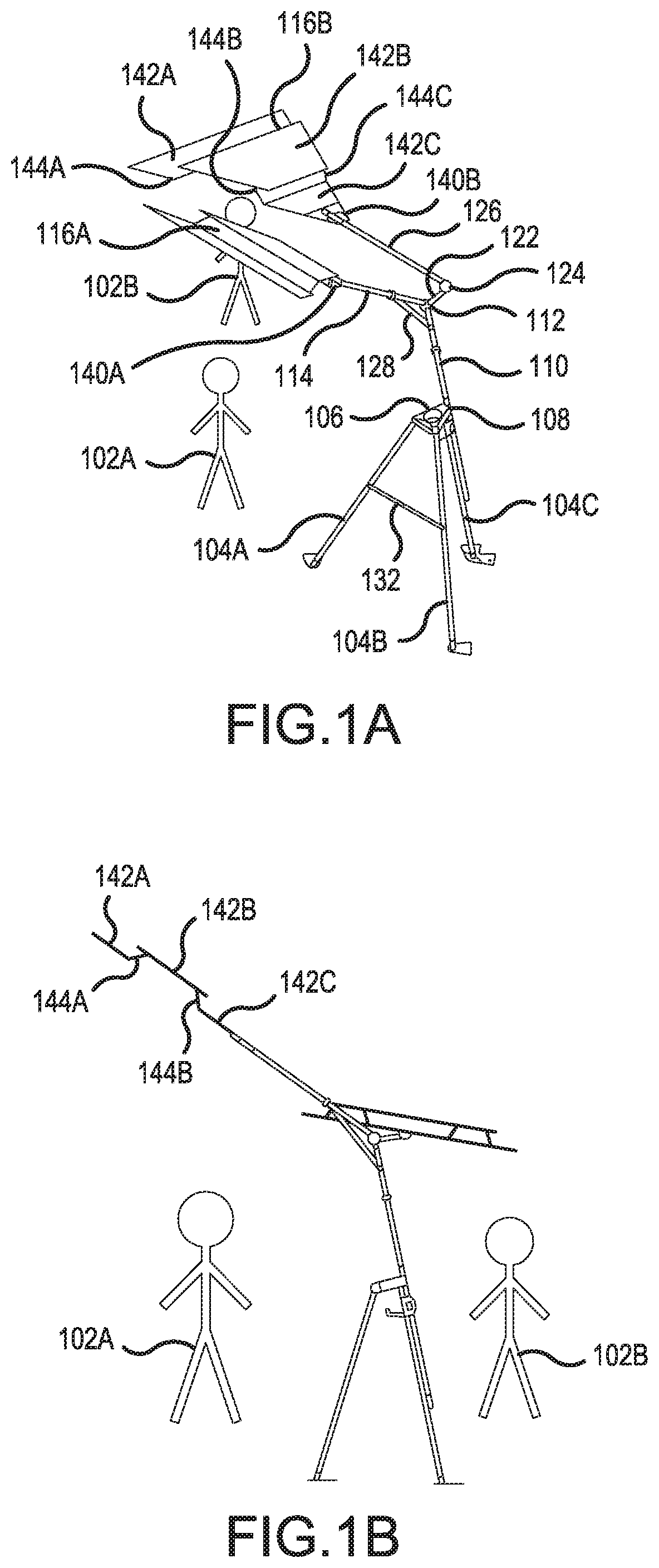 Patent US11771188 Figure 1 – Dual shade apparatus
