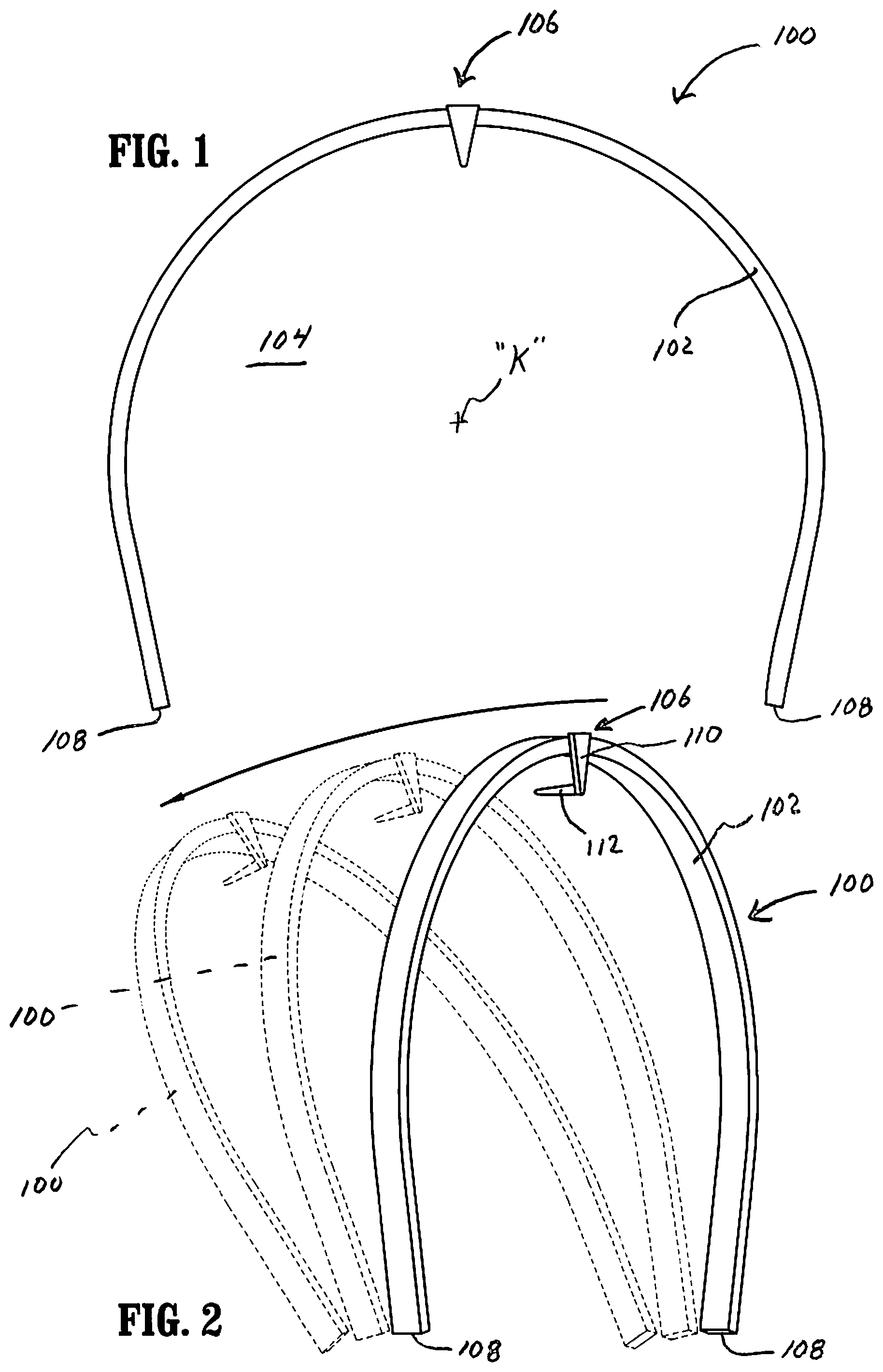Patent US11771194 Figure 1 – Hair band apparatus