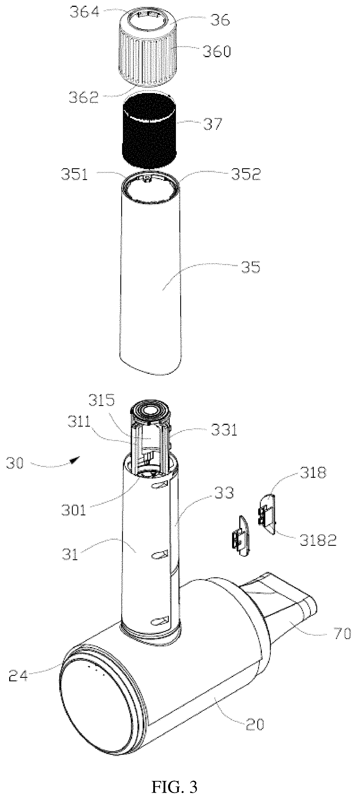 Patent US11771196 Figure 3 – Wireless blow dryer