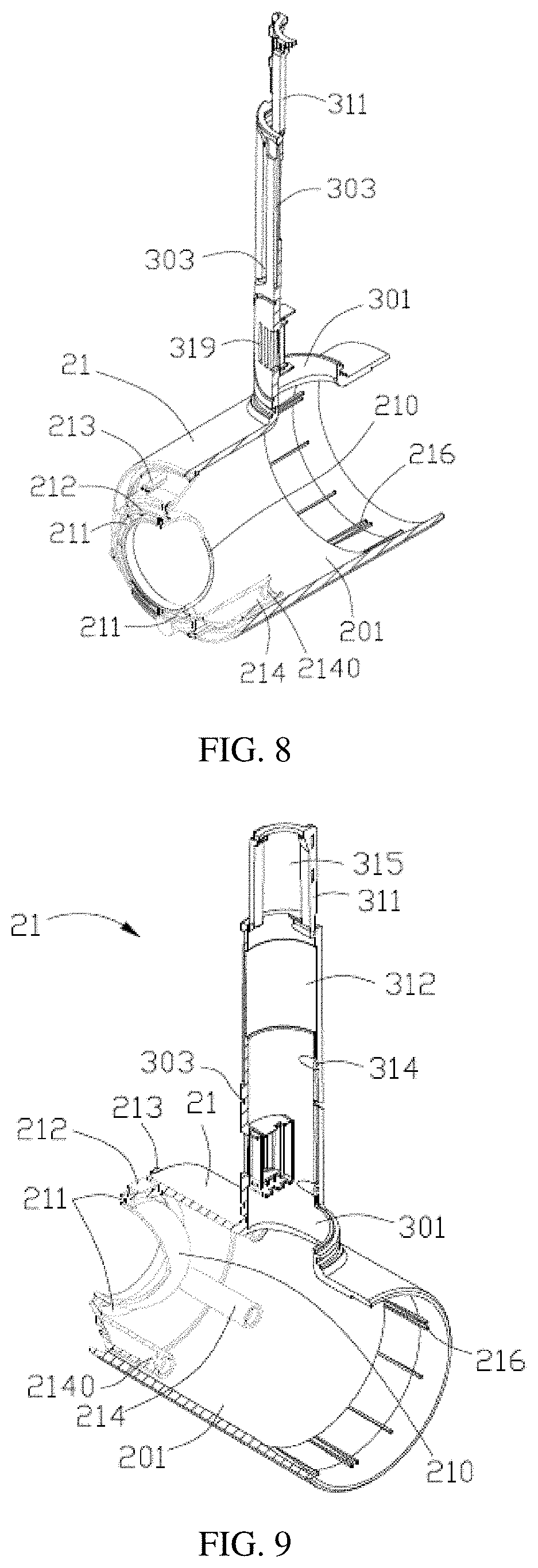Patent US11771196 Figure 8 – Wireless blow dryer